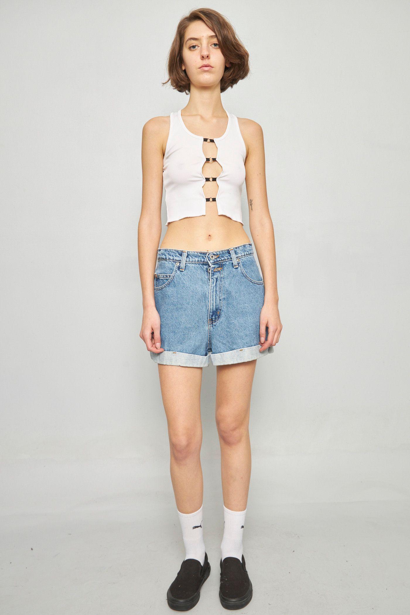Shorts casual reciclado celeste fore warned talla 40 -4