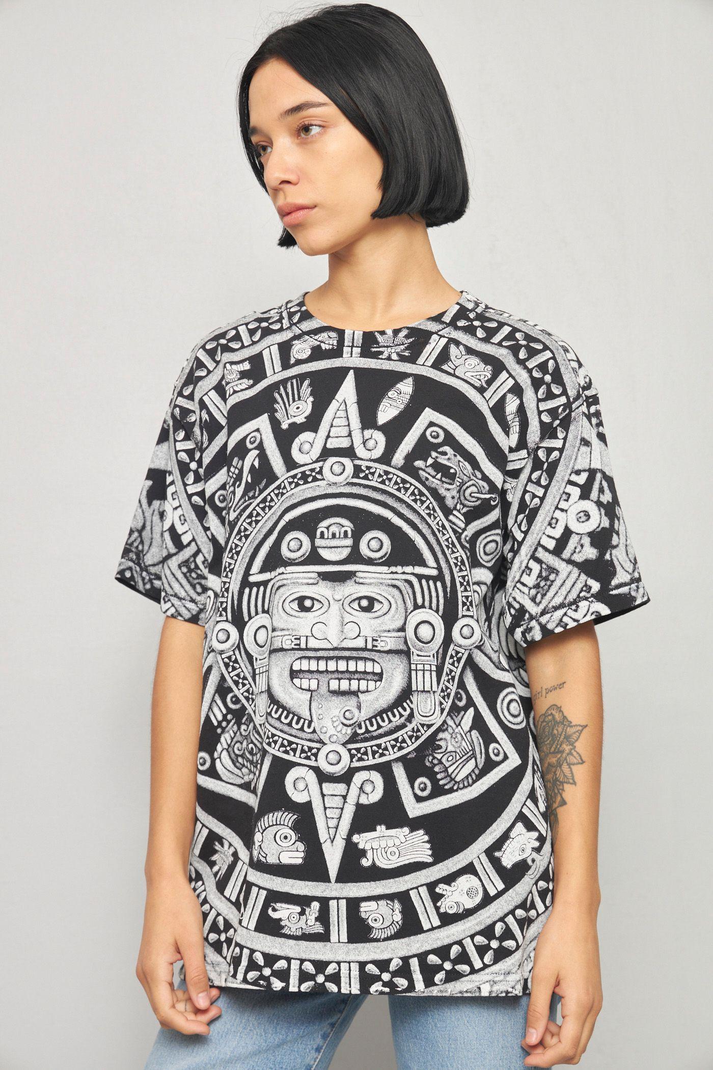 Polera casual reciclado negro yazbek talla L  -1