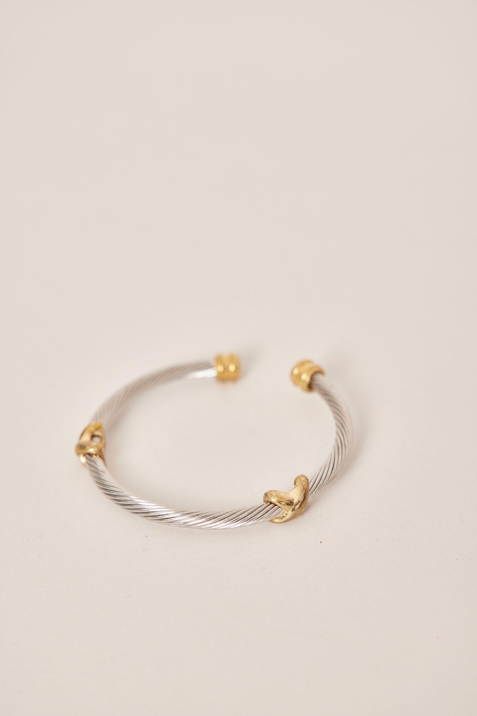 Pulsera vintage  plateado nostalgic talla S-3