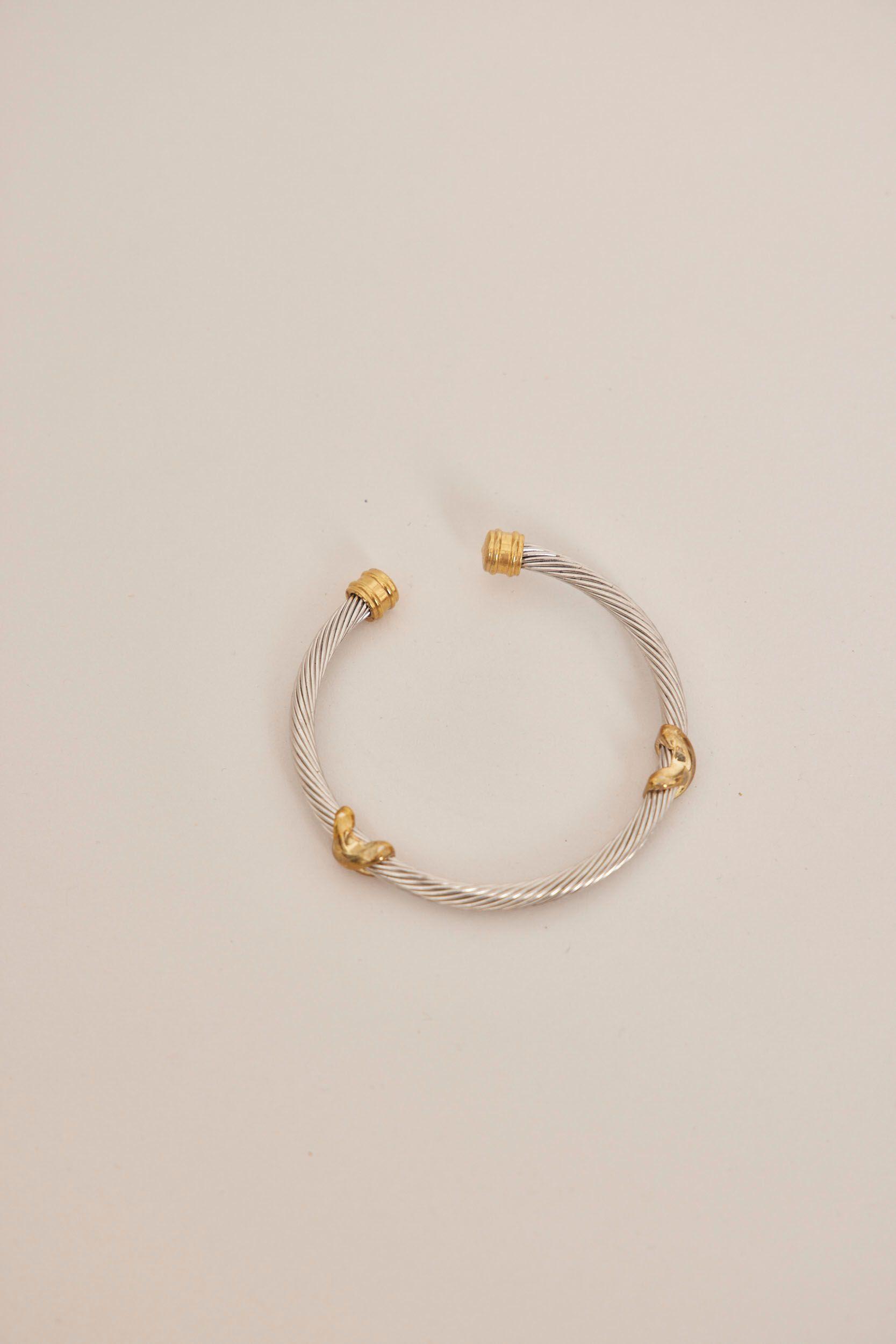 Pulsera vintage  plateado nostalgic talla S-0
