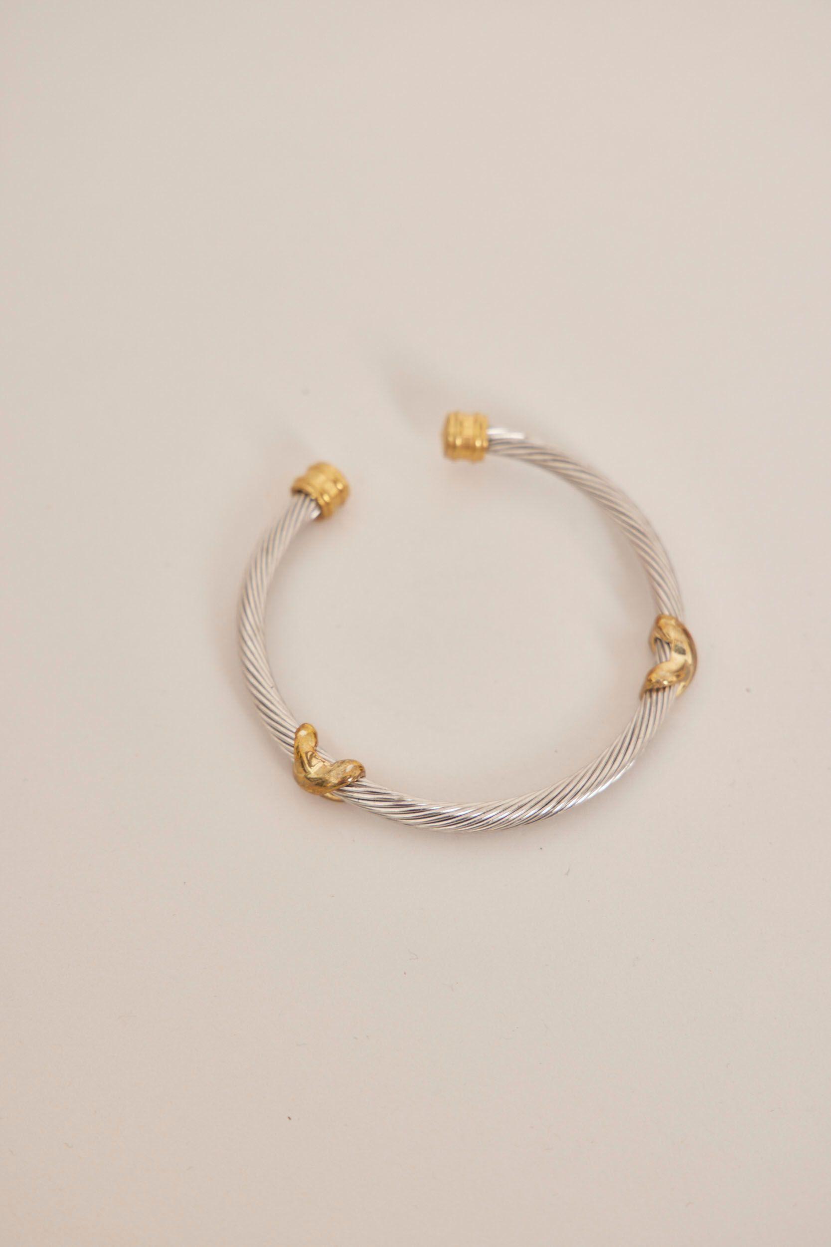 Pulsera vintage  plateado nostalgic talla S-1