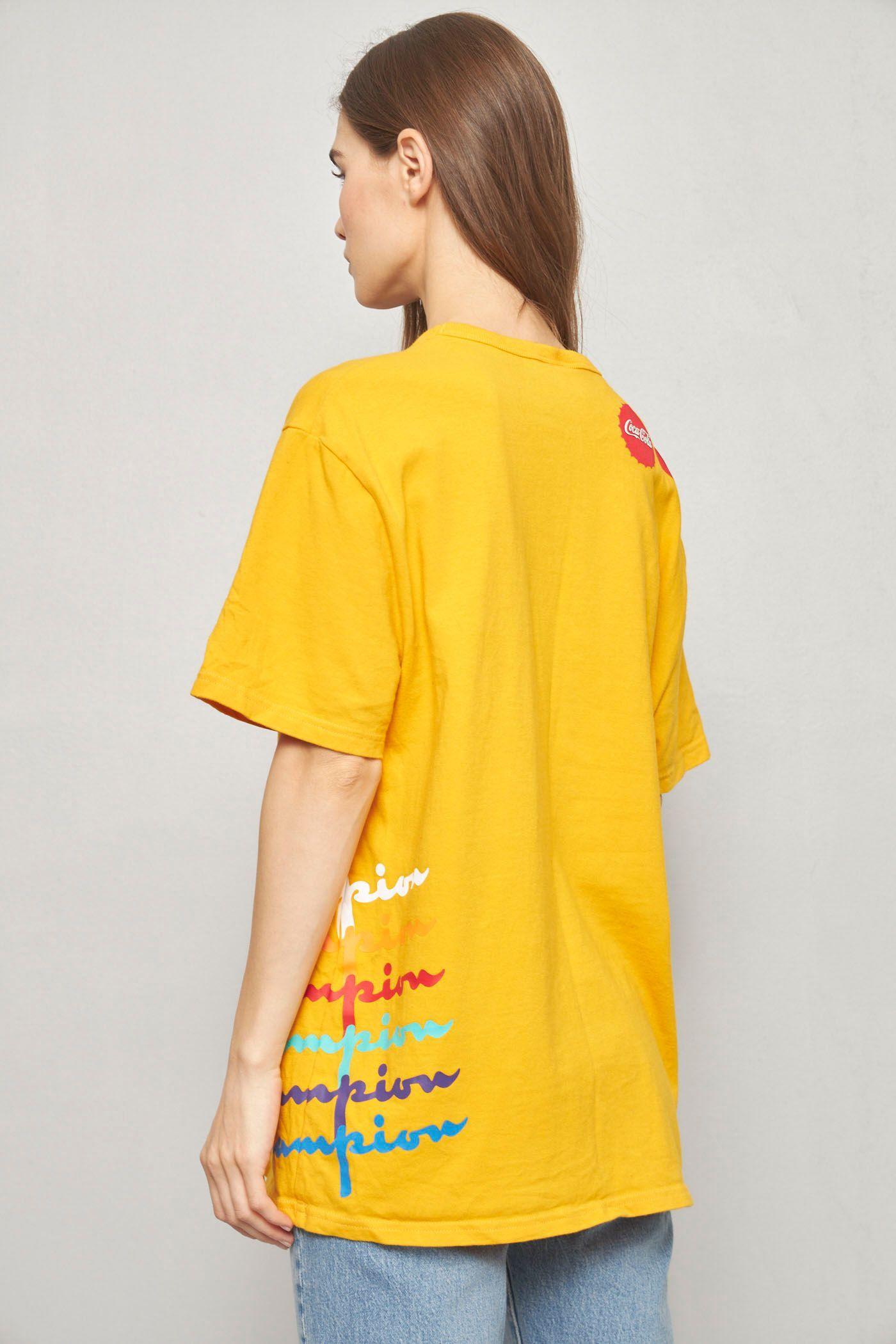 Polera casual reciclado amarillo champion talla M  -2