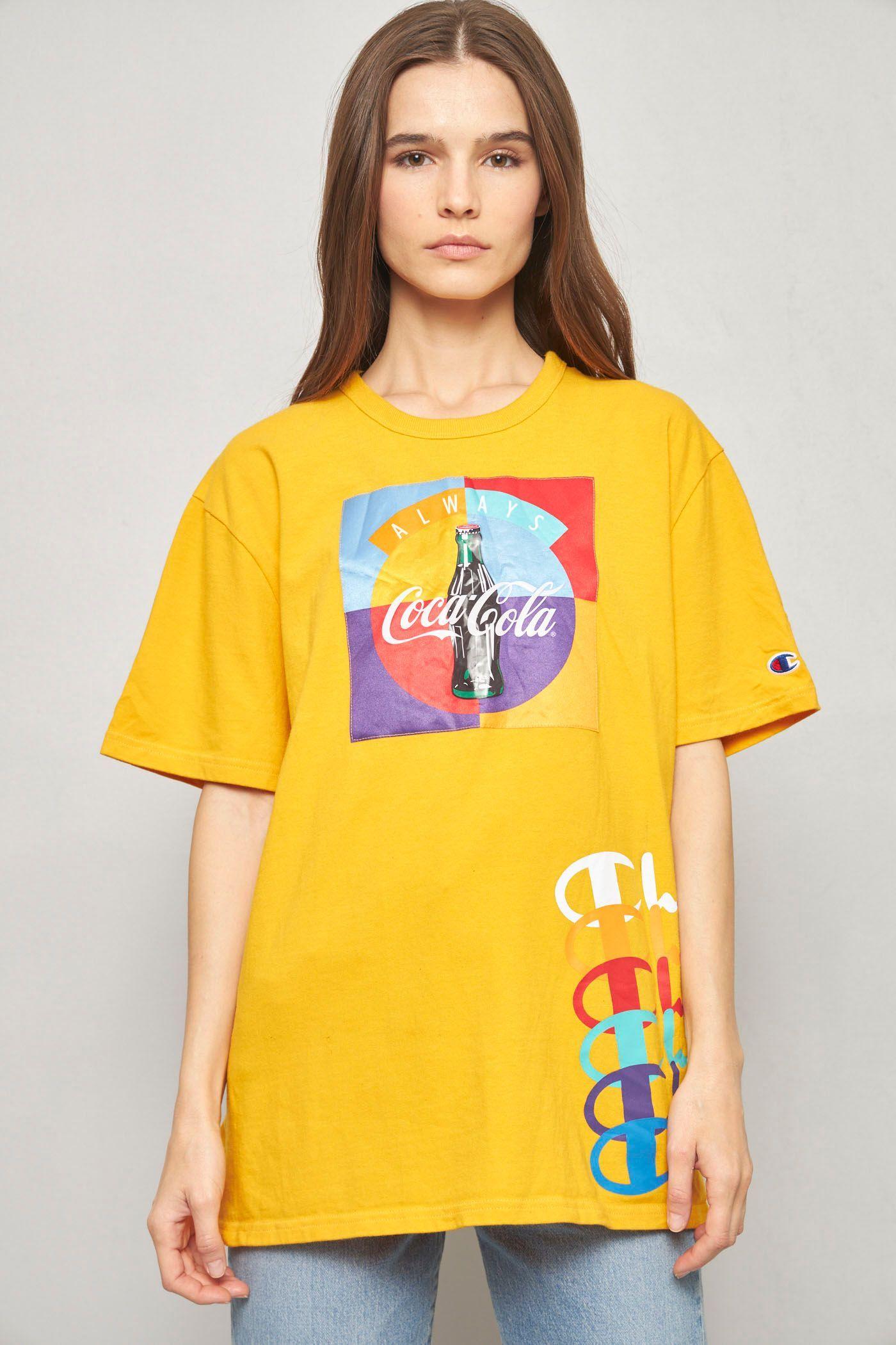 Polera casual reciclado amarillo champion talla M  -0