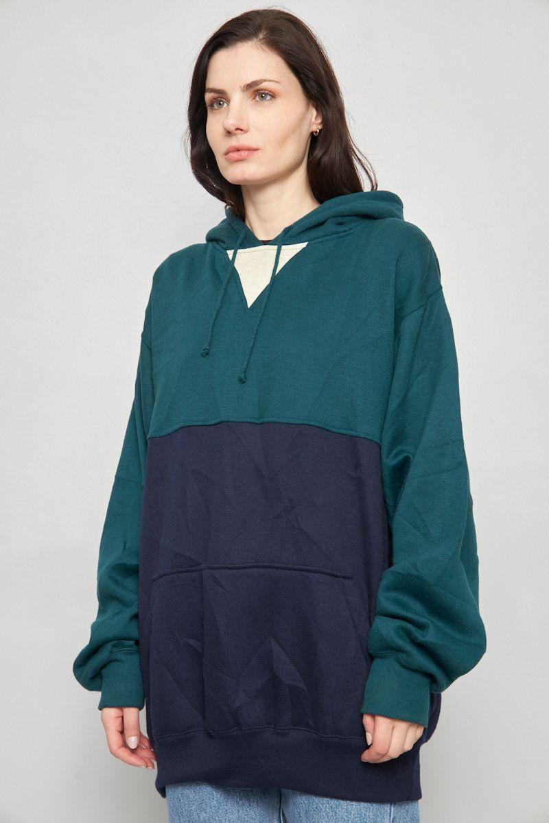 Poleron casual reciclado multicolor sasson talla L  -1