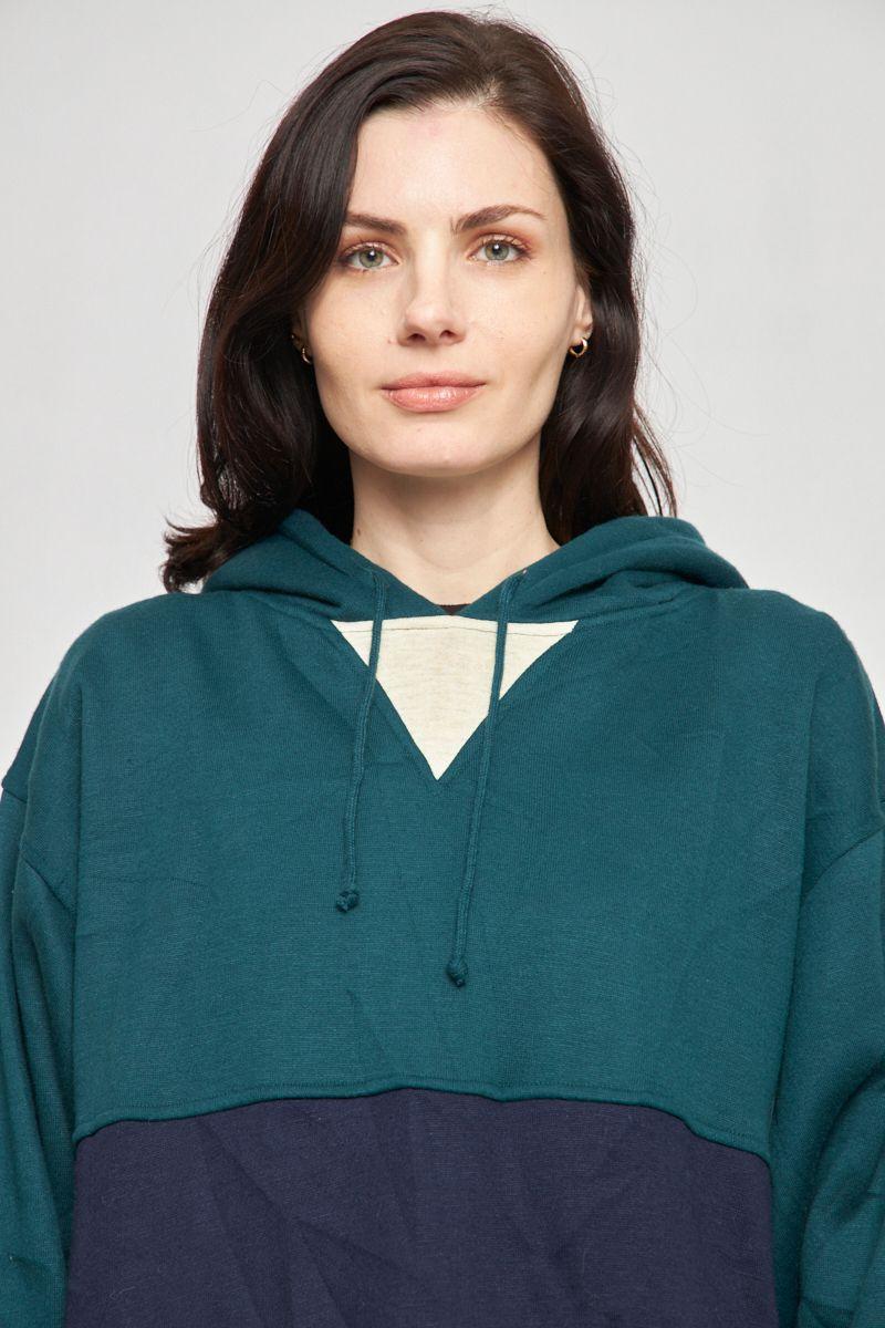Poleron casual reciclado multicolor sasson talla L  -4