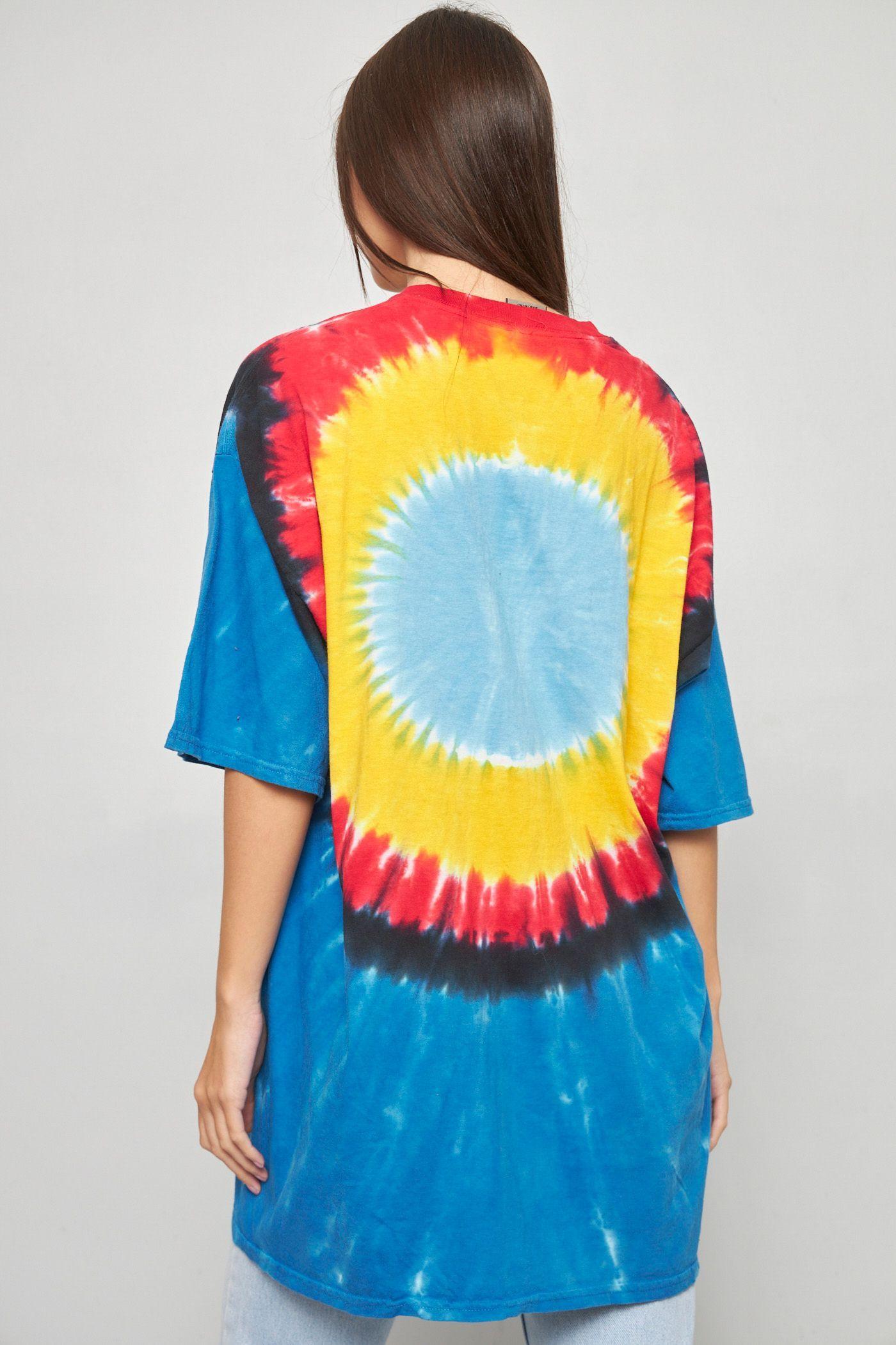 Polera casual reciclado multicolor liquid blue talla 2XL -2