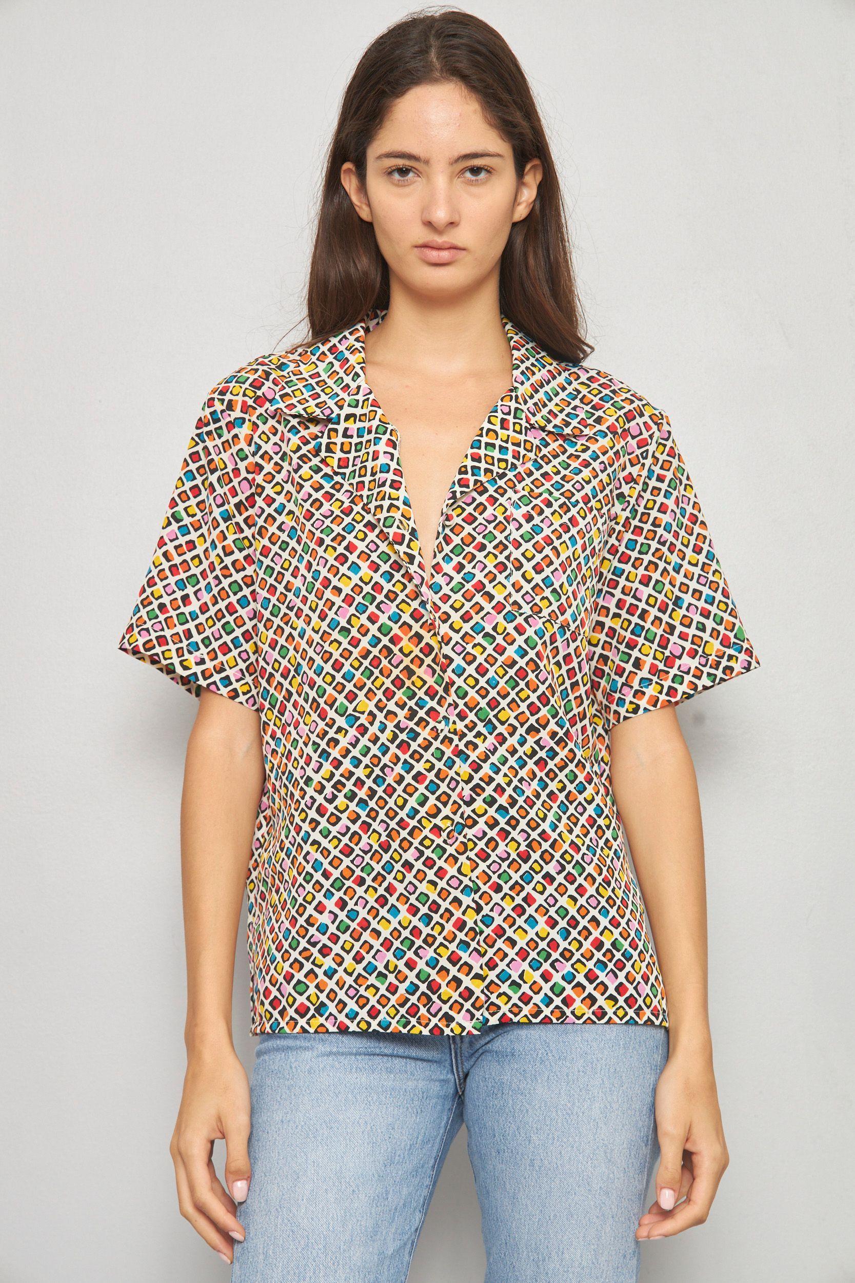 Blusa casual reciclado multicolor jordan talla M  -0