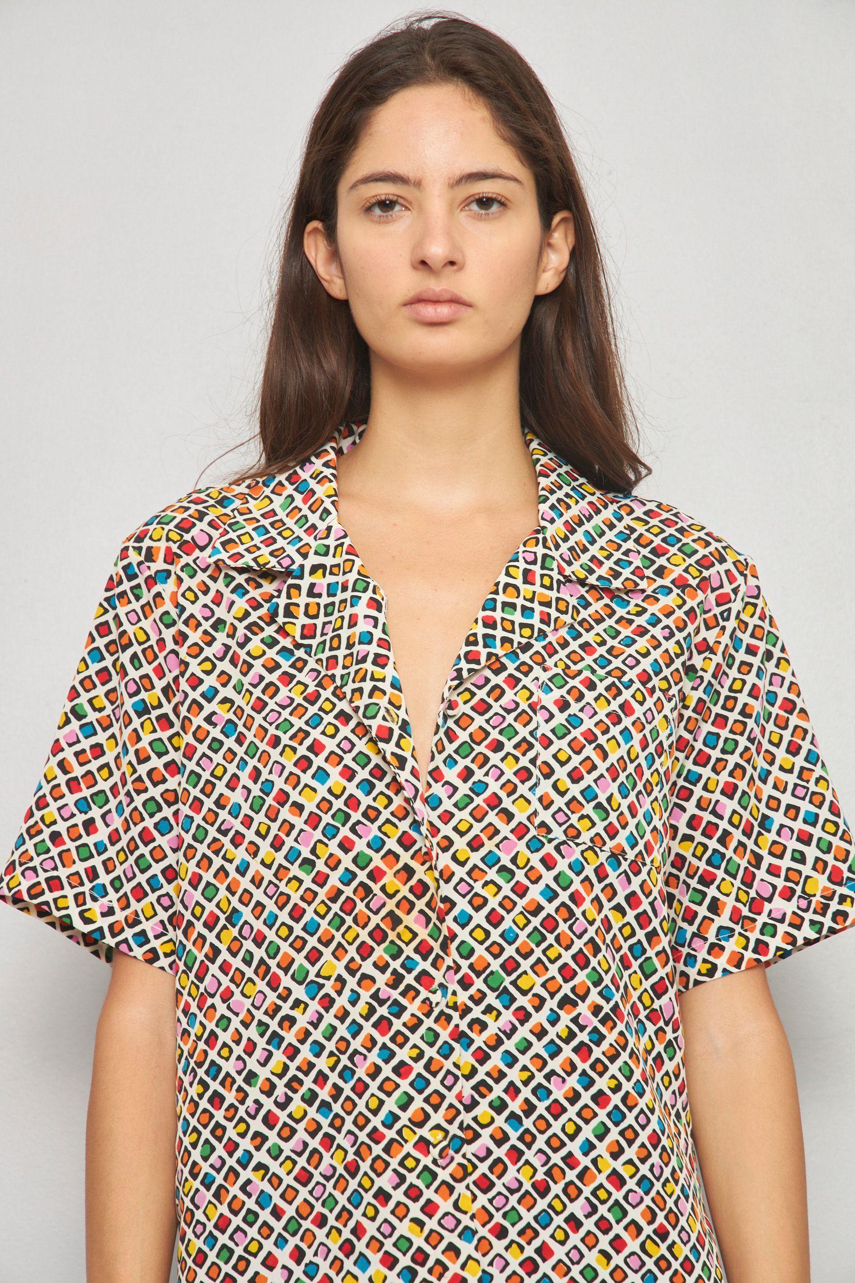 Blusa casual reciclado multicolor jordan talla M  -4