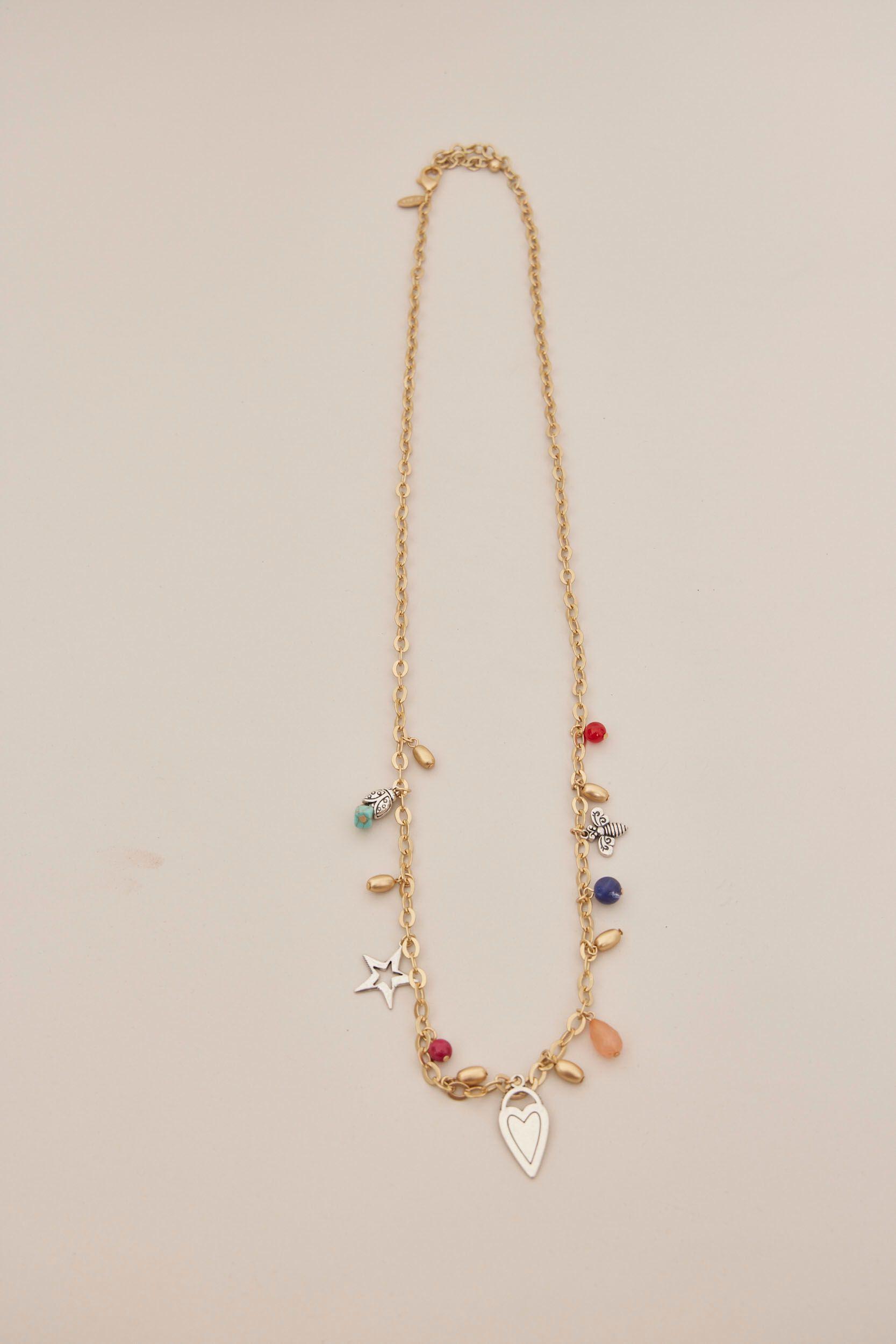 Collar vintage  dorado  chico s talla L-0