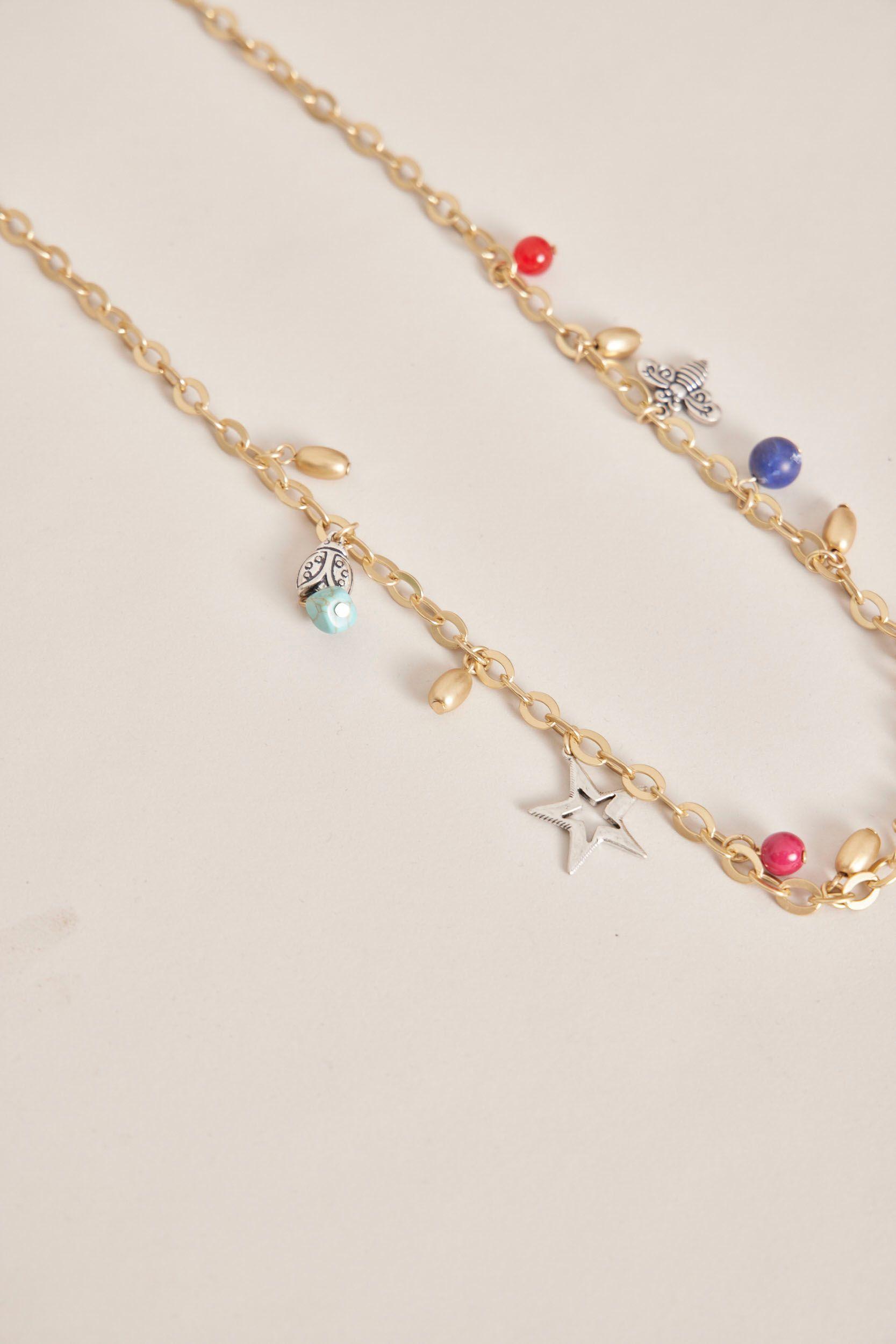 Collar vintage  dorado  chico s talla L-3