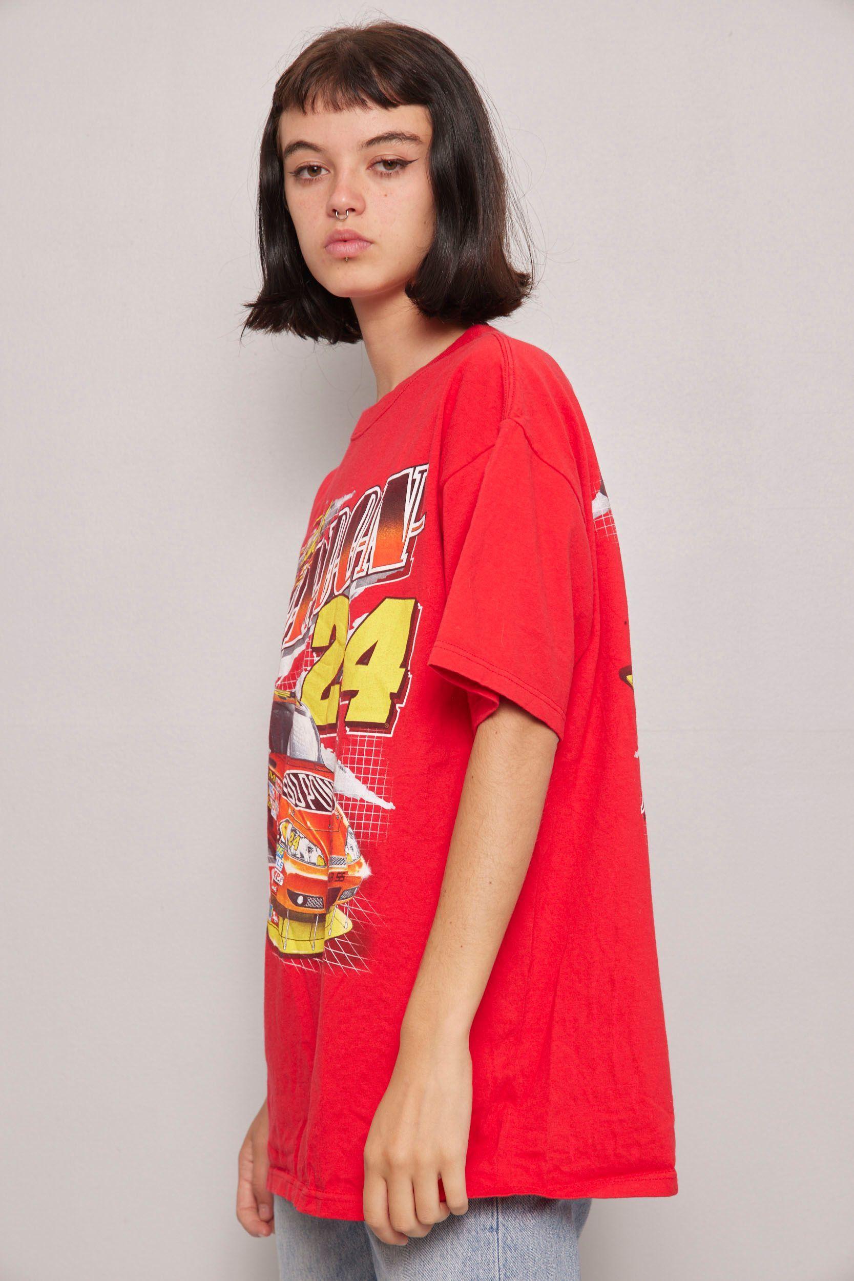 Polera casual  rojo chase authentics  talla L-1