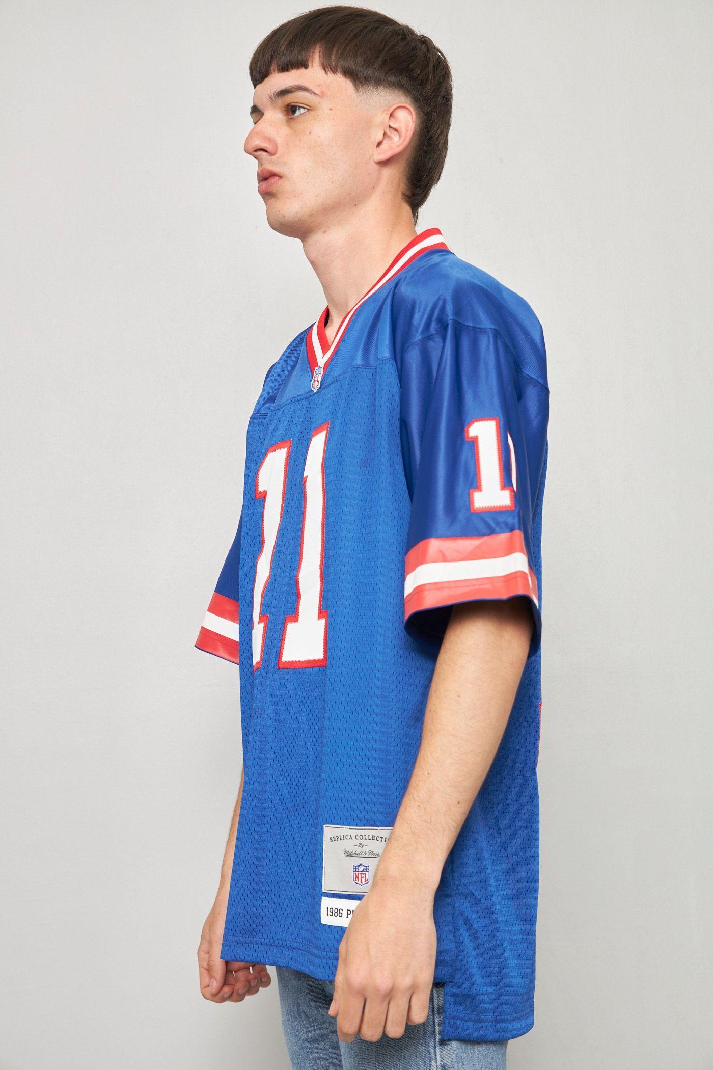 Polera casual reciclado azul mitchel and ness talla M-1