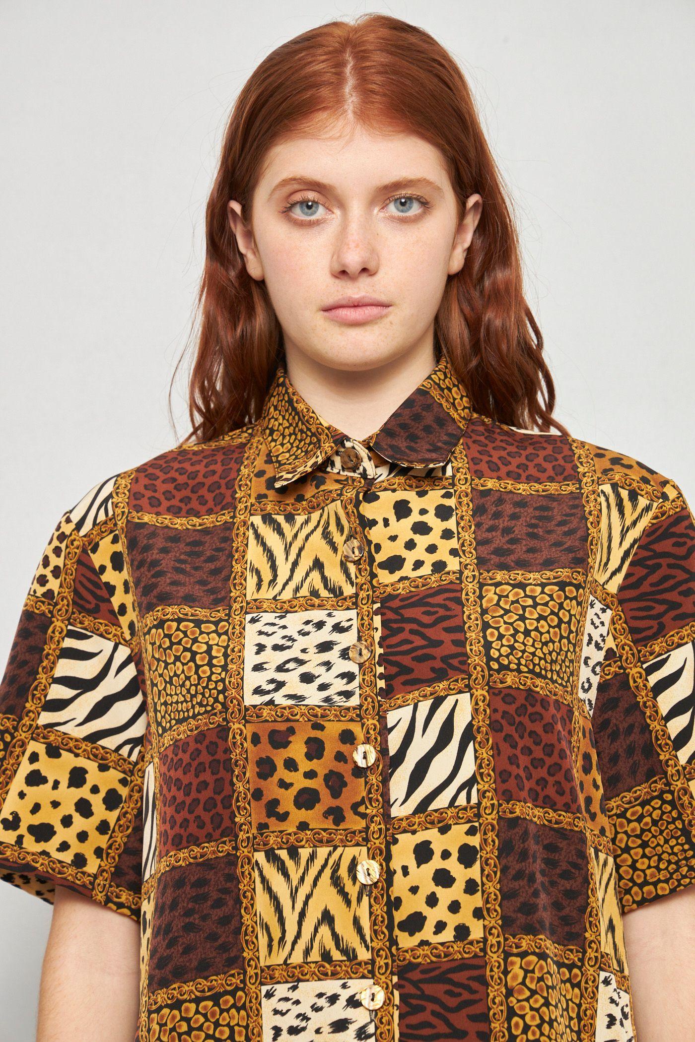 Blusa casual reciclado multicolor bonworth talla M  -4