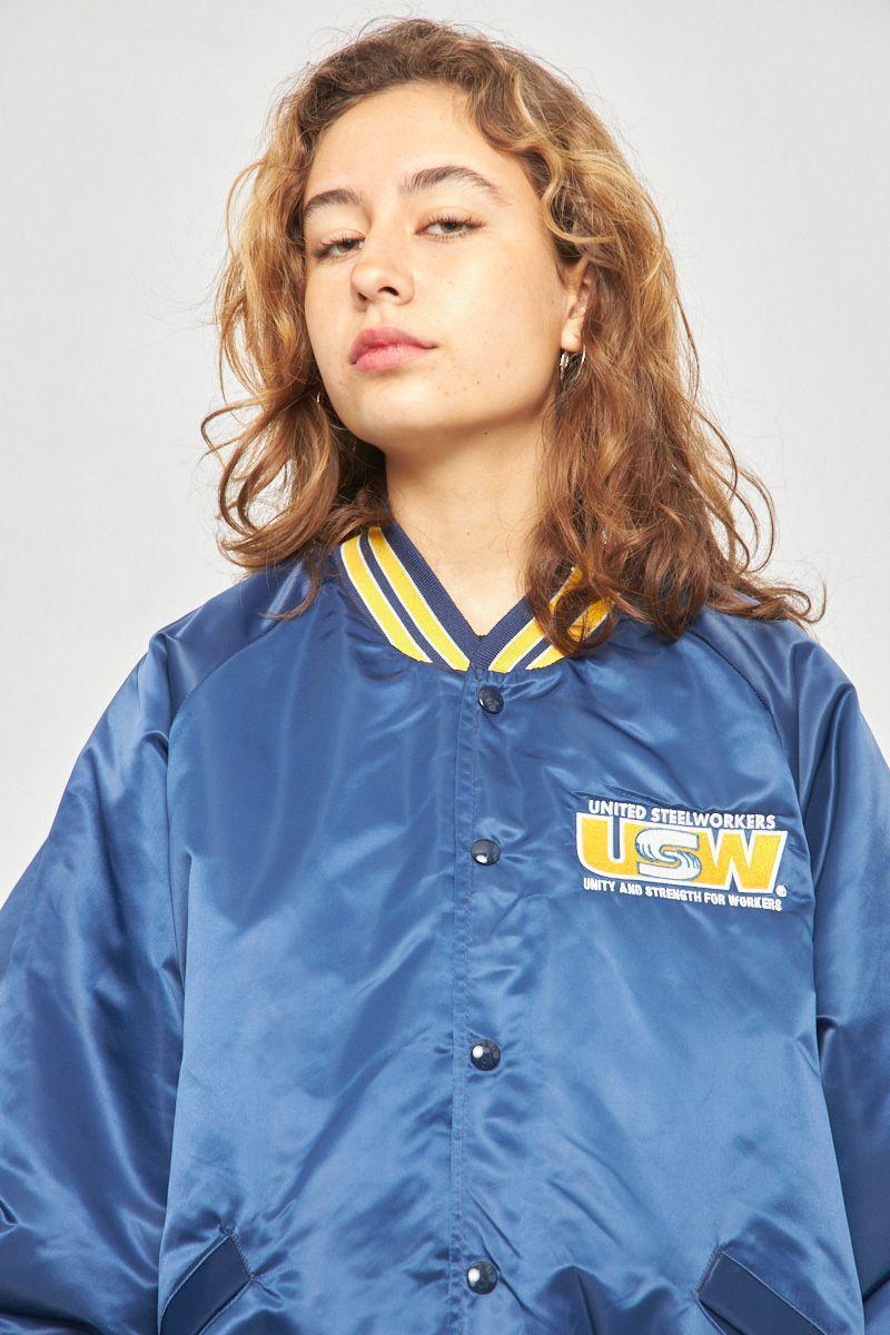 Bomber casual reciclado azul king louie talla XL -4