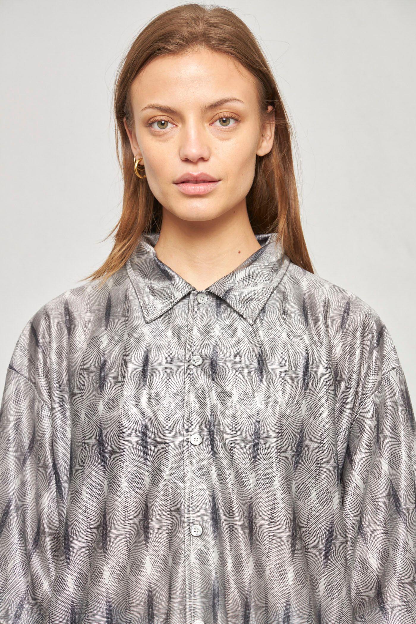 Blusa casual reciclado gris street culture talla XL -4