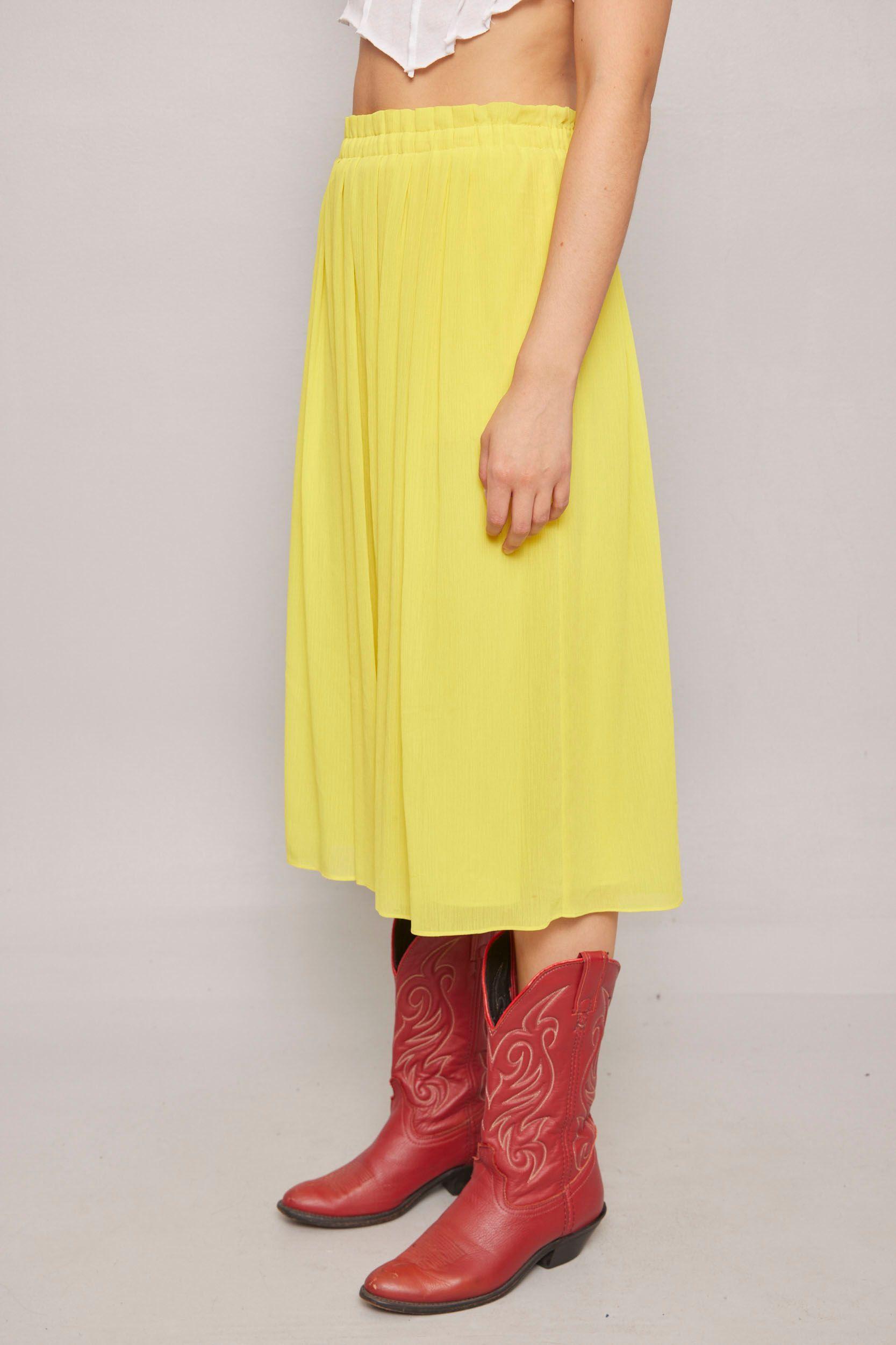Falda casual  amarillo loft talla XS-1