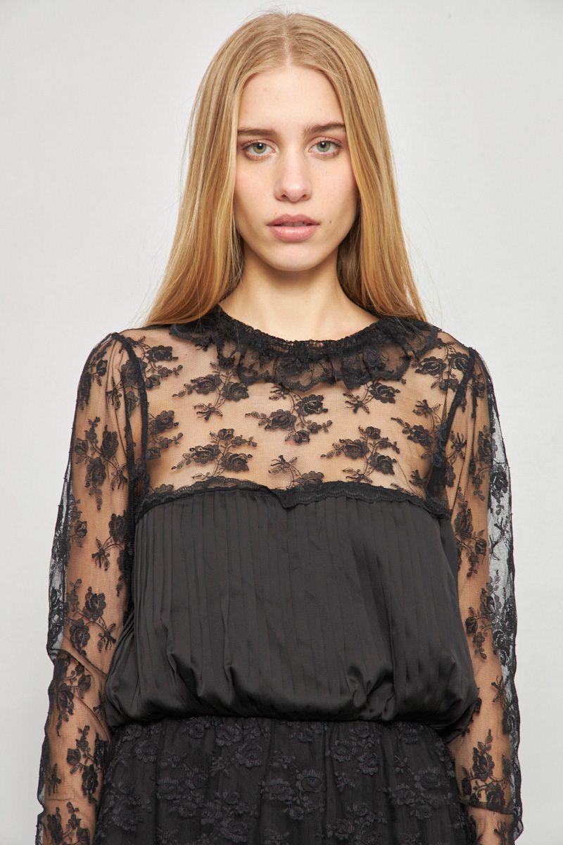 Vestido casual reciclado negro free people talla S -4