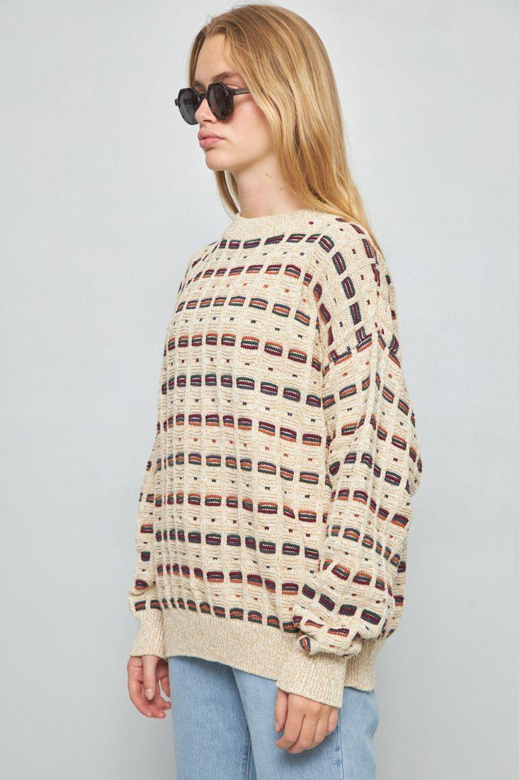 Sweater casual reciclado multicolor iron mountain talla L -1