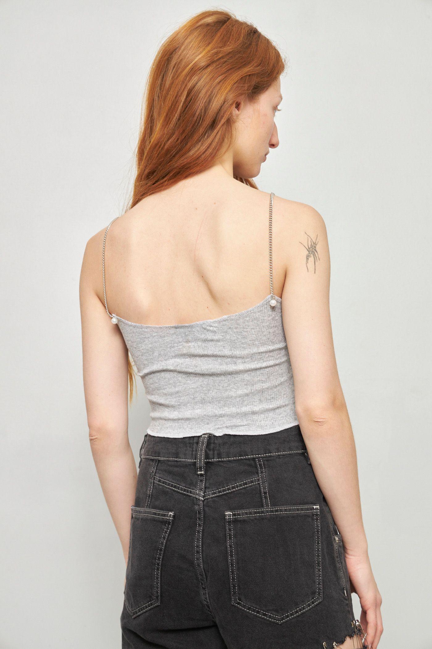 Top casual reciclado gris lovemade talla S  -3