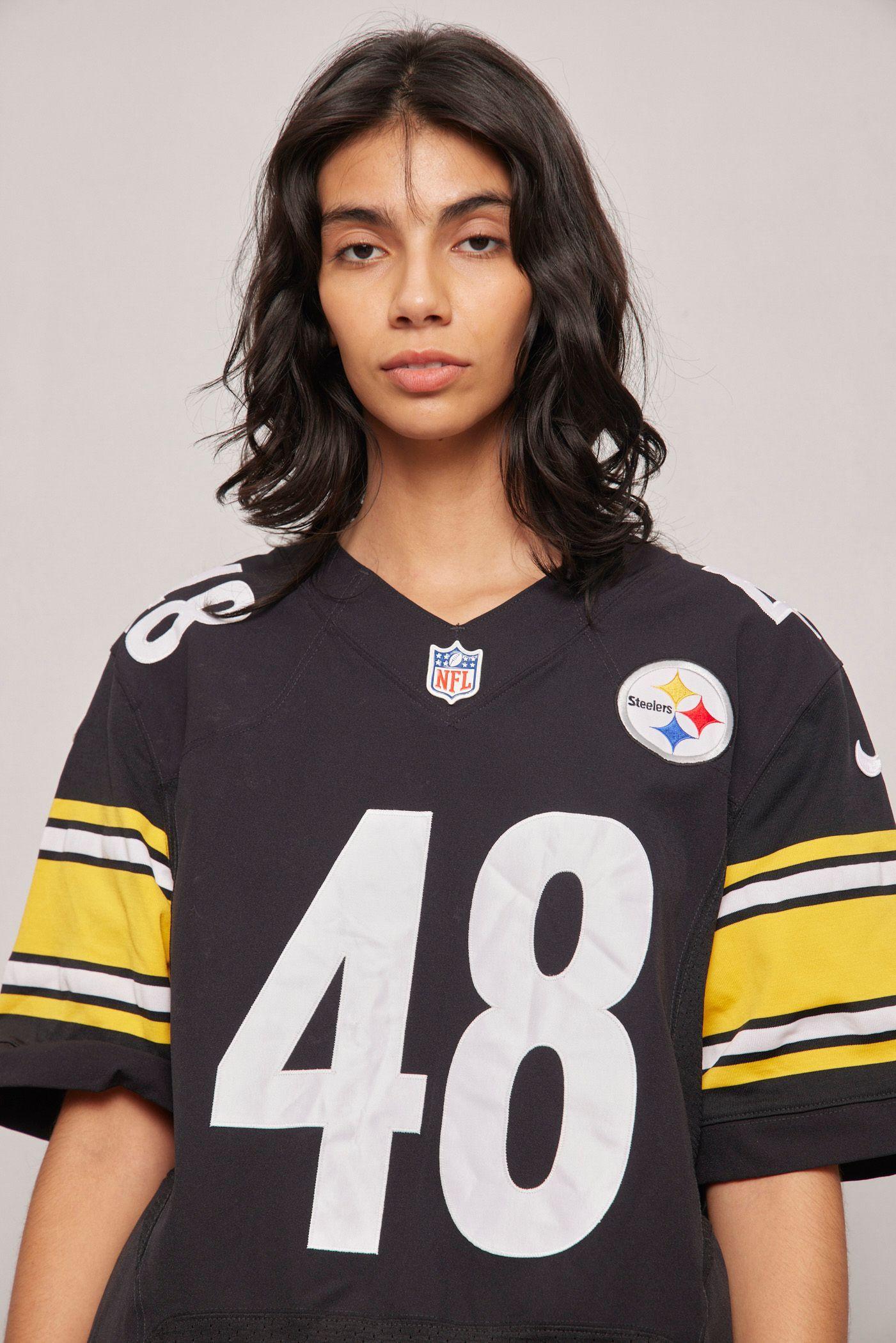 Polera casual  negro nike talla L-4