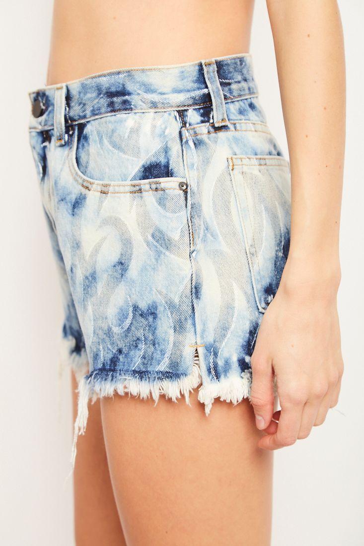 Shorts denim reciclado multicolor alexander wang talla S -2
