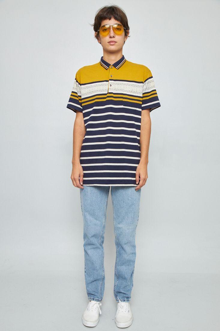 Polera manga corta reciclado multicolor vogue &ocean talla L-3