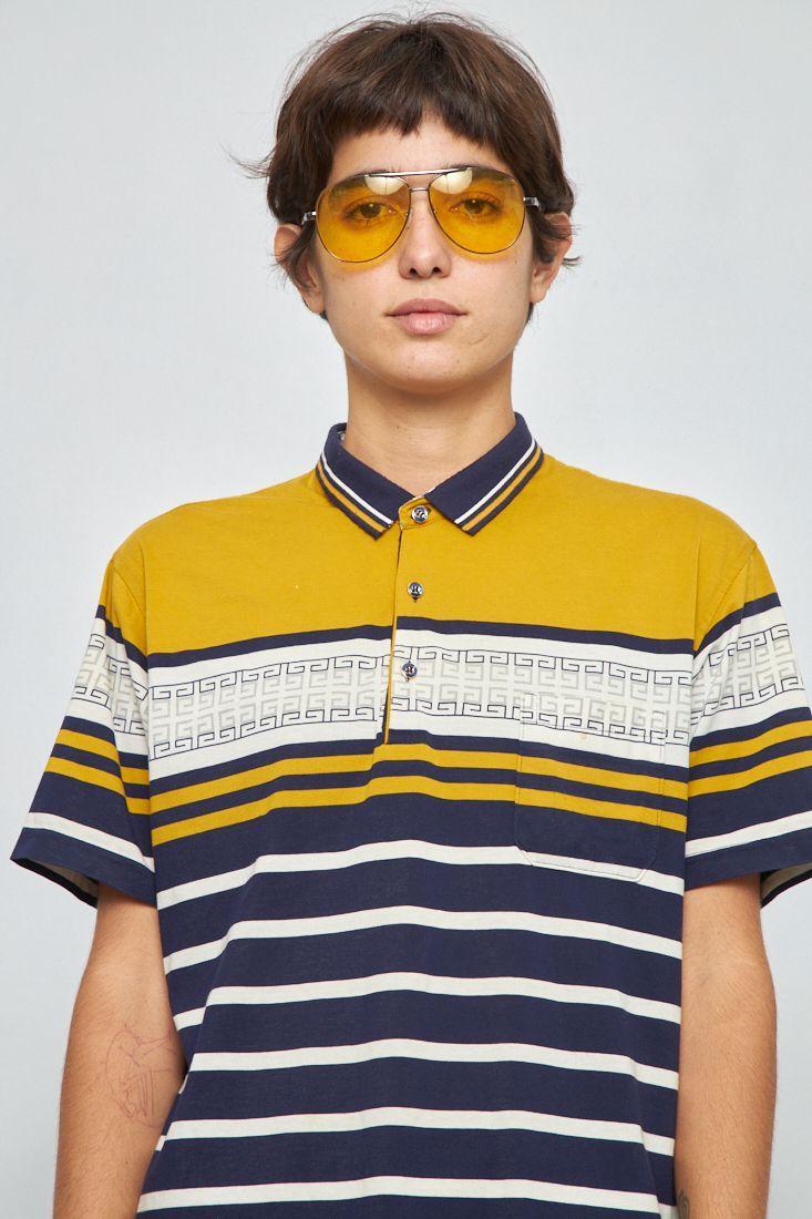 Polera manga corta reciclado multicolor vogue &ocean talla L-4