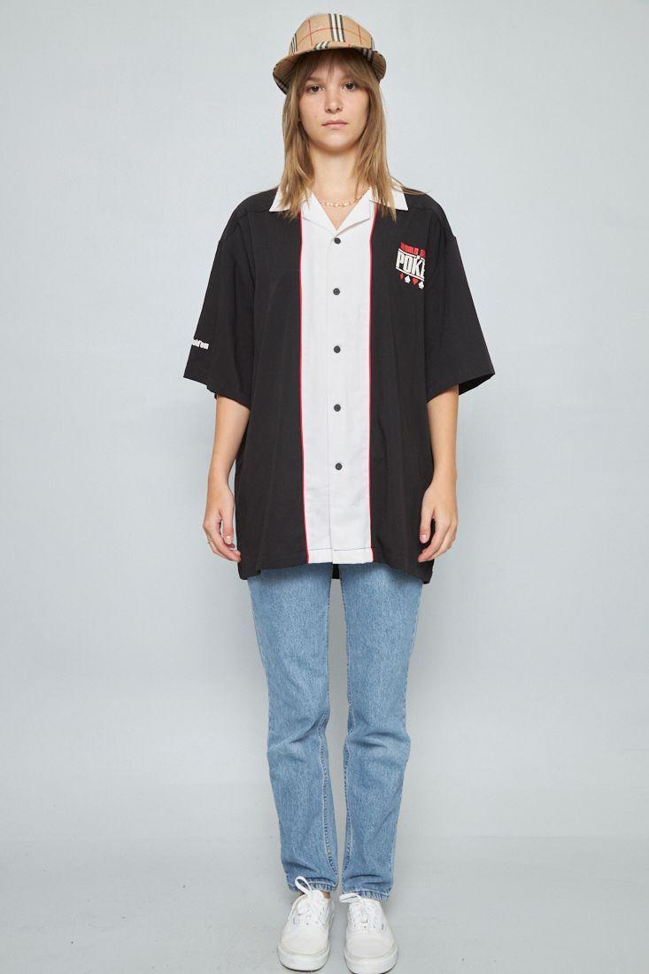 Blusa manga corta reciclado multicolor nostalgic talla XL -3