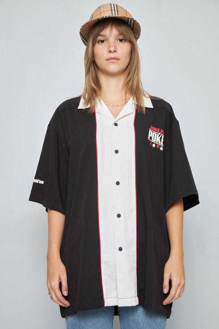 Blusa manga corta reciclado multicolor nostalgic talla XL -0