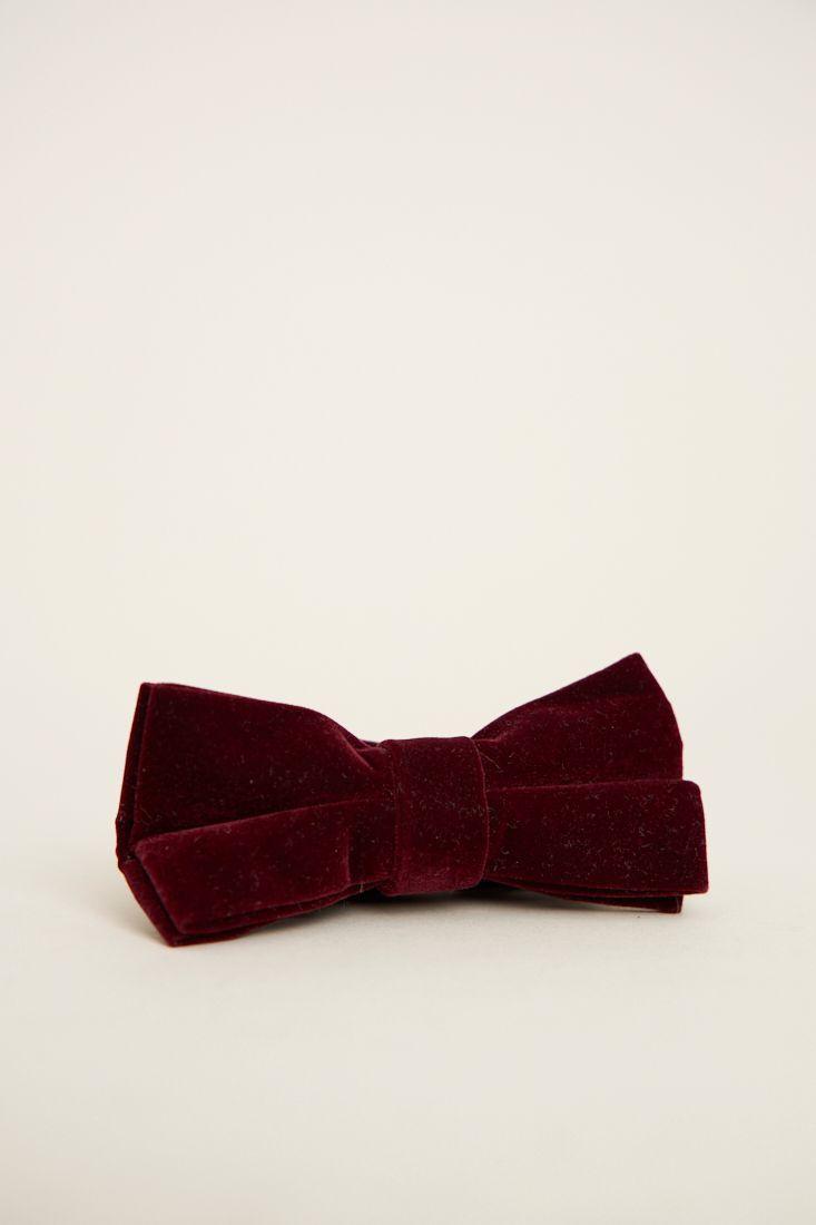 Corbata vintage reciclado burdeo primark talla M  -1