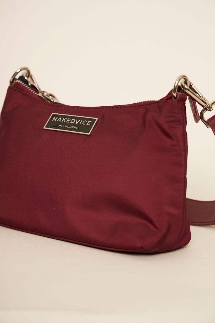 Cartera casual reciclado burdeo nakedvice talla S  -2