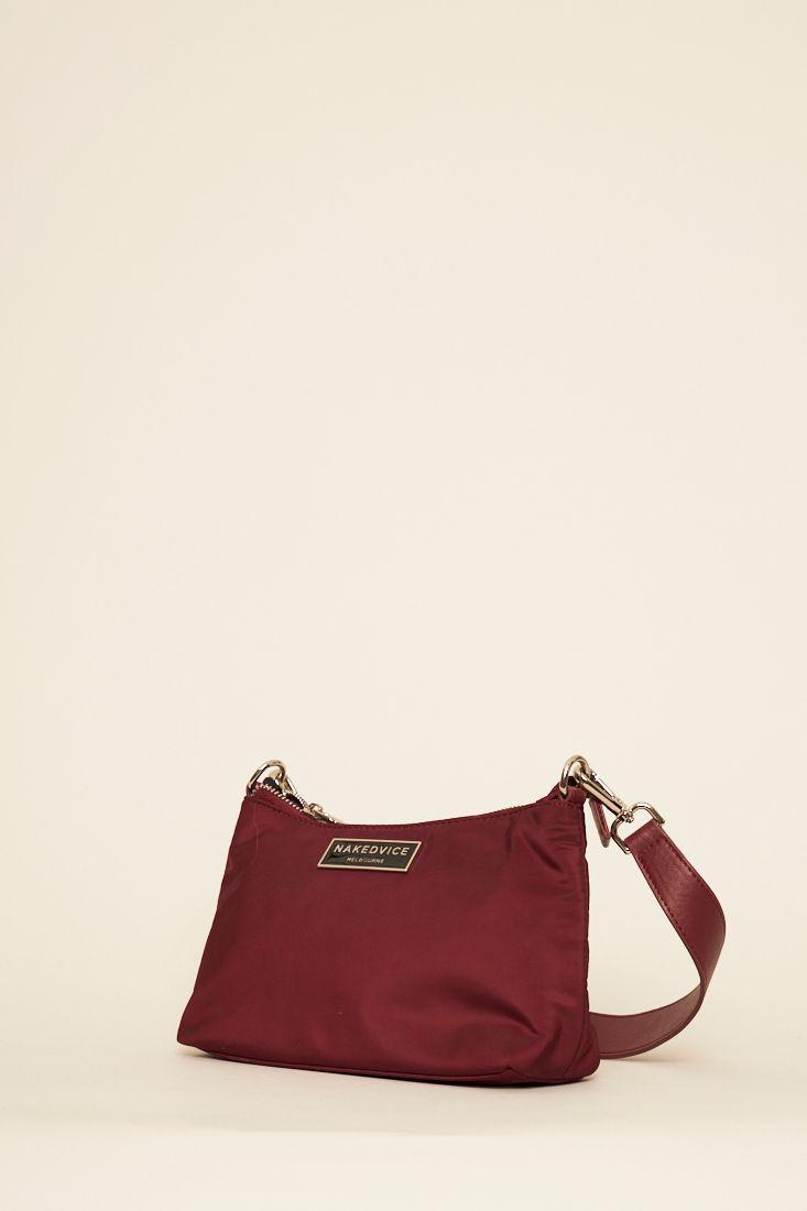 Cartera casual reciclado burdeo nakedvice talla S  -1