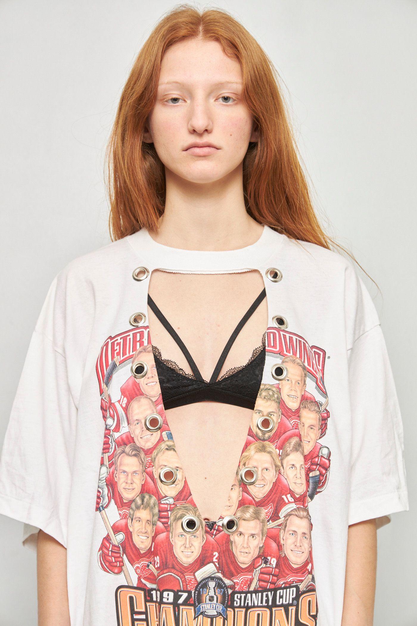 Top casual reciclado blanco lovemade talla XL  -4