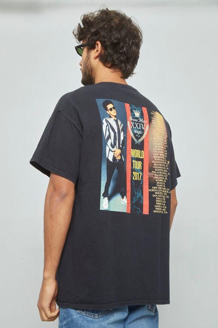 Polera casual reciclado negro gildan talla L  -2