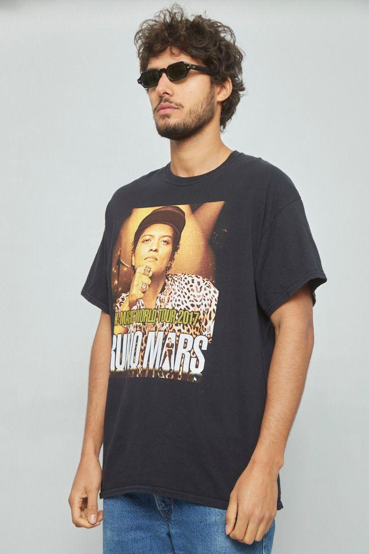 Polera casual reciclado negro gildan talla L  -1