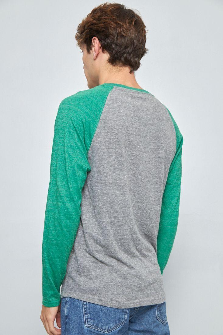 Polera manga larga reciclado multicolor pro line talla M-2