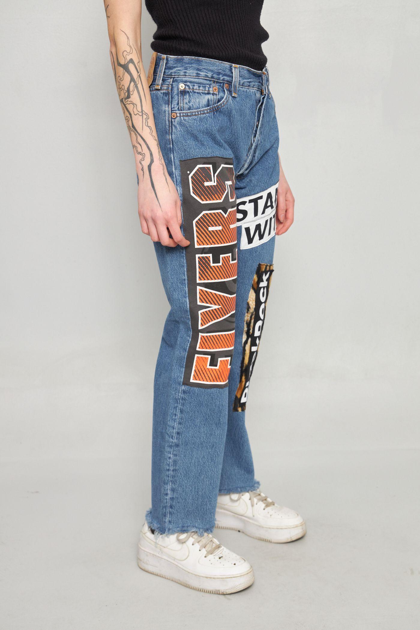 Jeans casual reciclado celeste Lovemade talla 38  -1