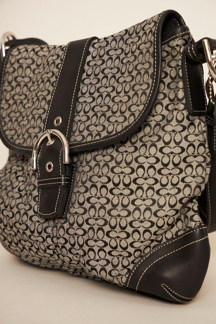 Cartera casual reciclado multicolor coach talla M  -2