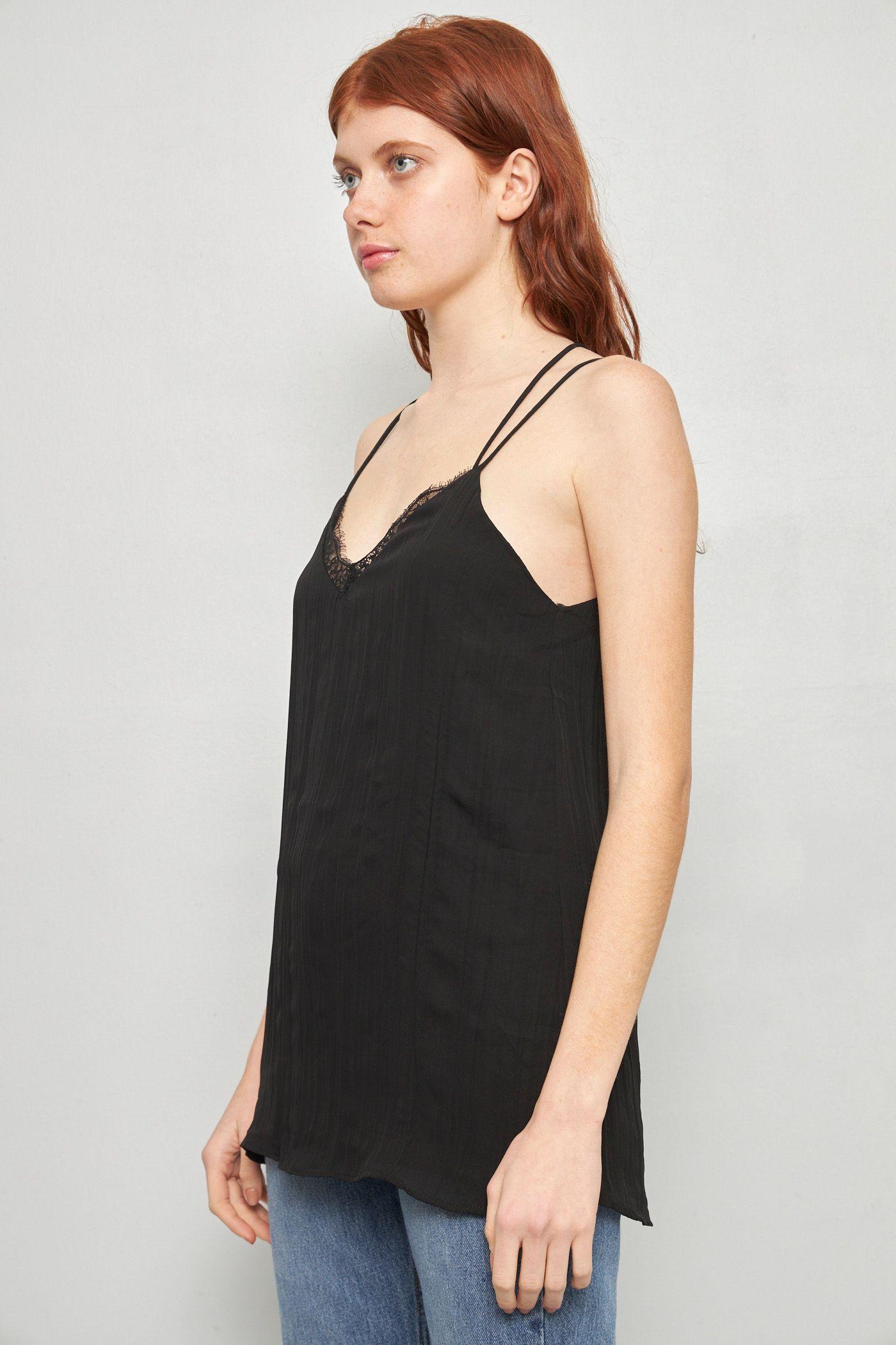 Blusa casual reciclado negro zara talla S  -1