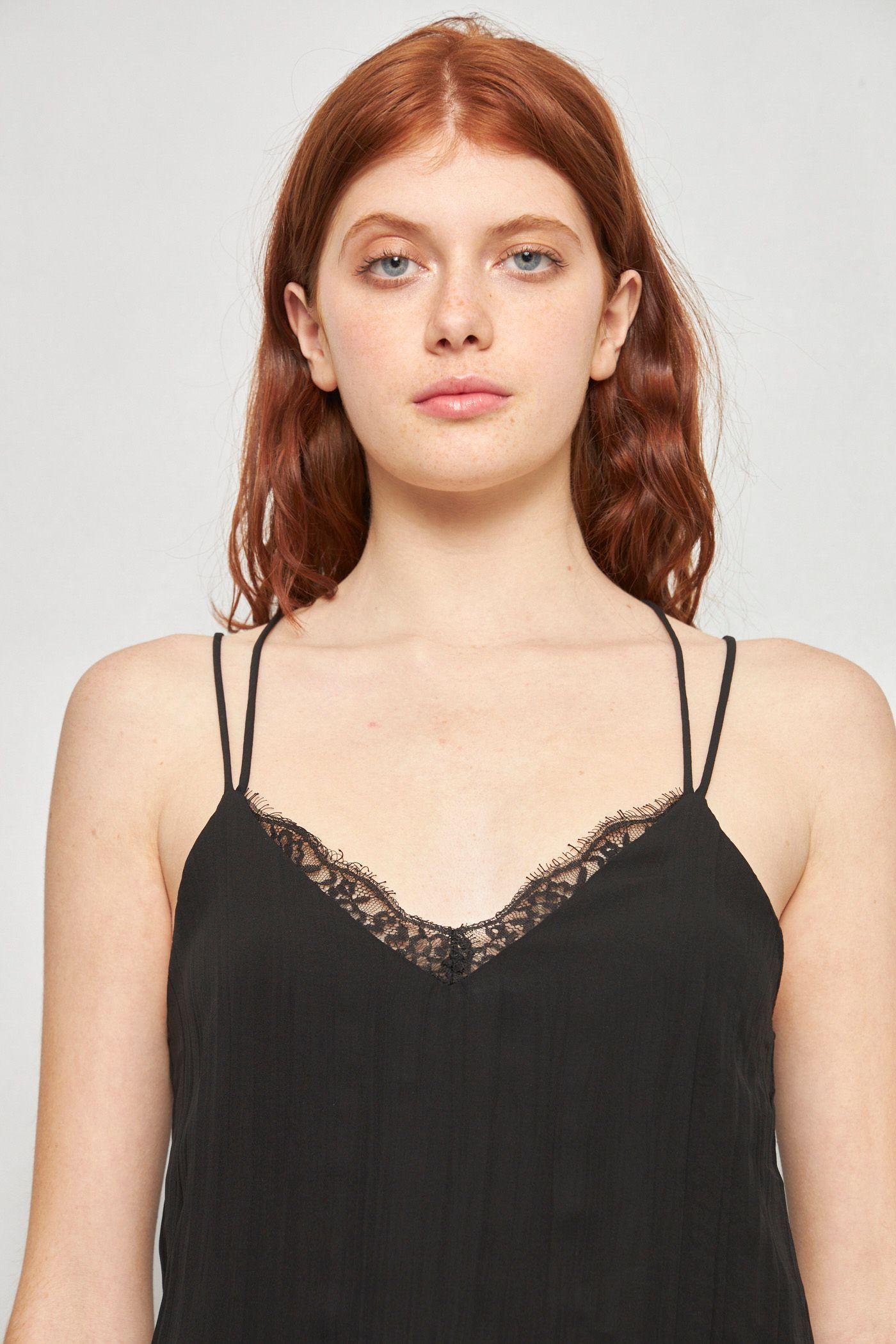 Blusa casual reciclado negro zara talla S  -4