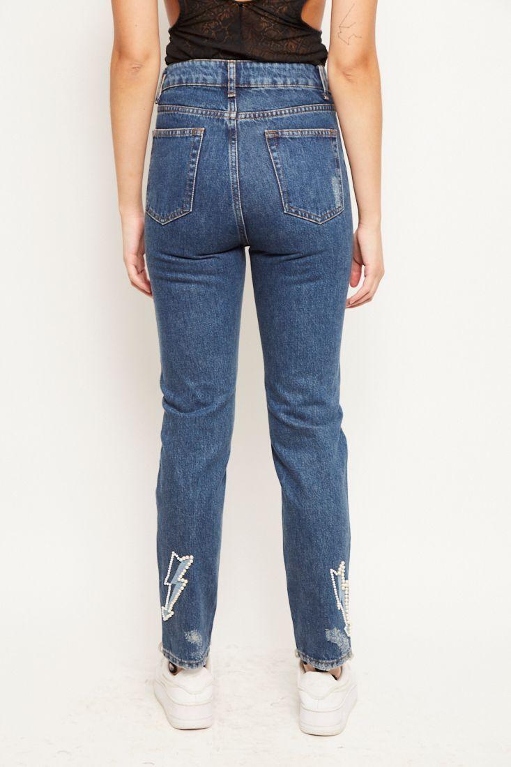 Jeans casual reciclado azul sandro talla XS  -2