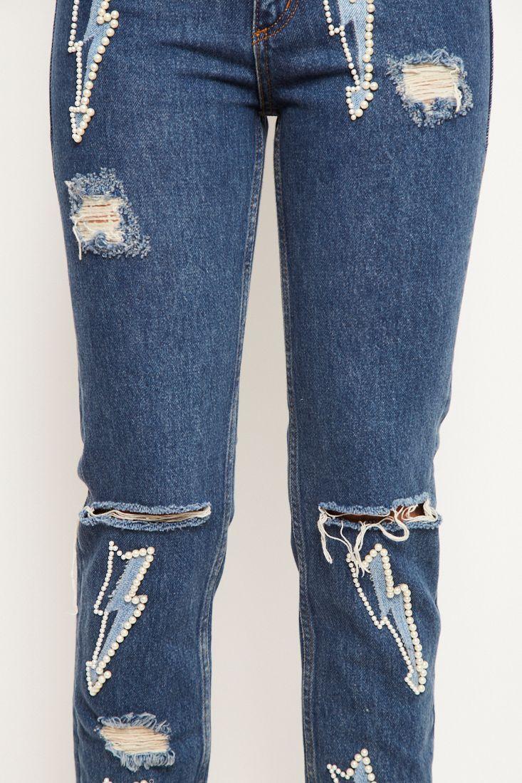 Jeans casual reciclado azul sandro talla XS  -3