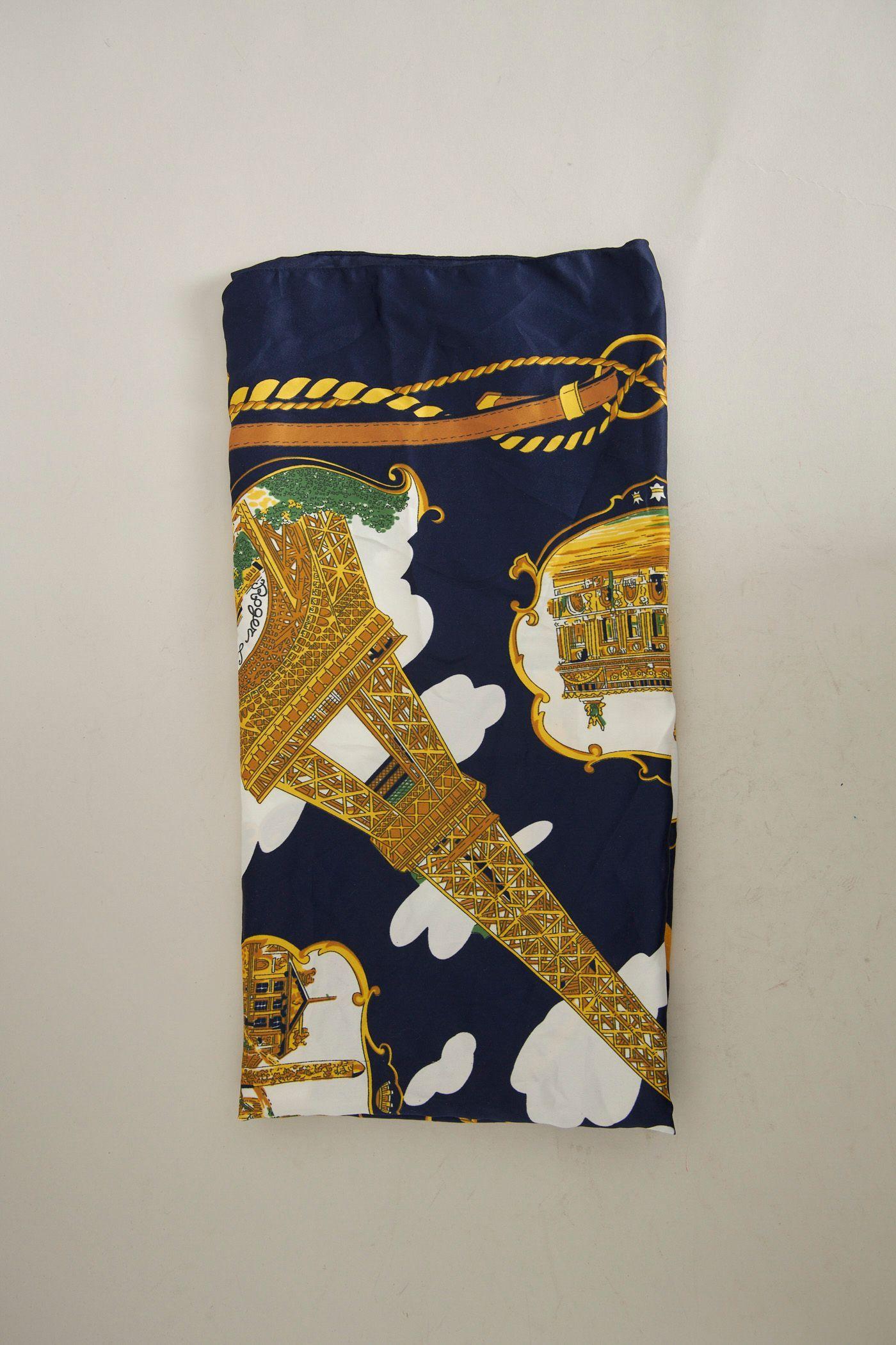 Pañuelo vintage reciclado multicolor nostalgic talla S  -3