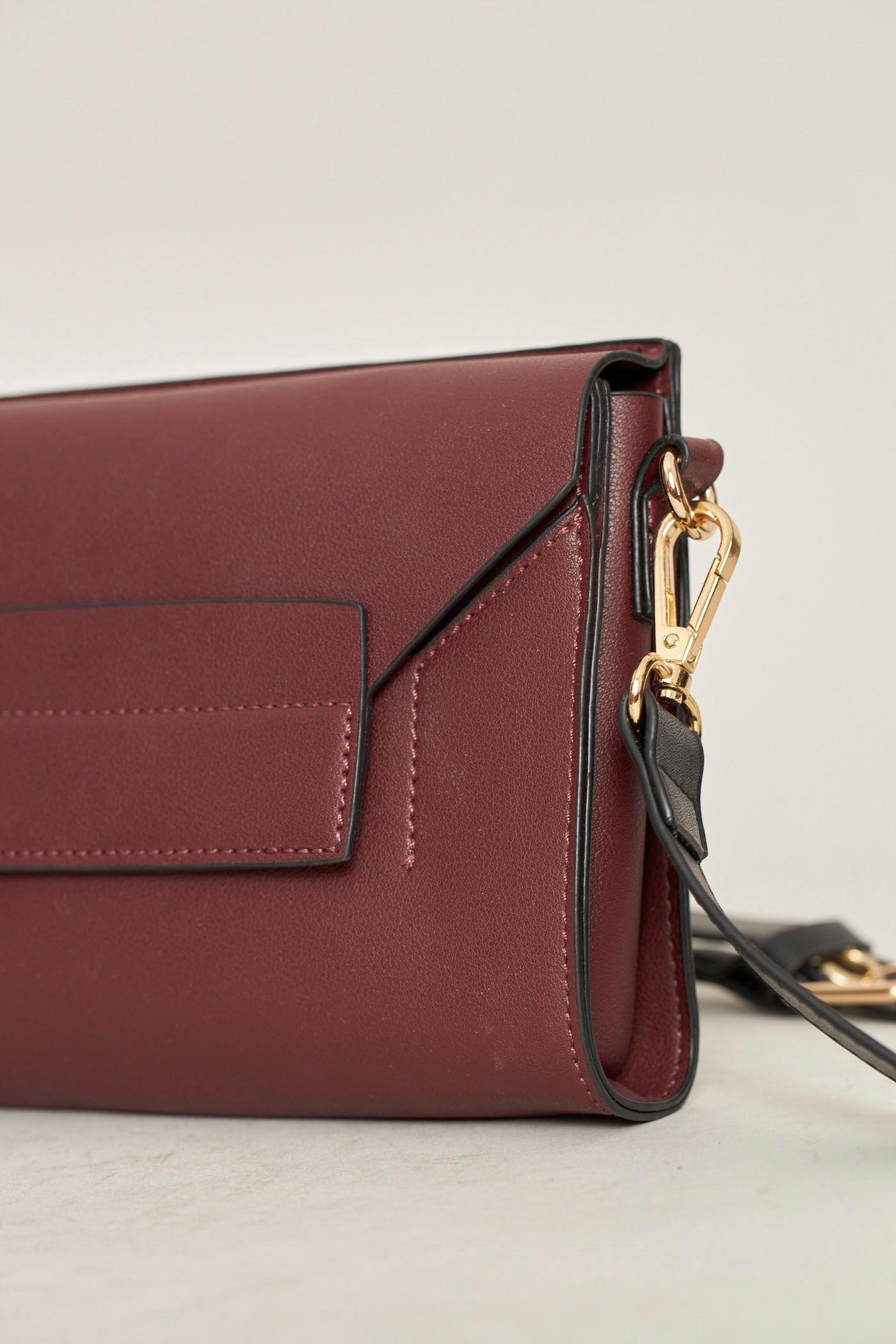 Cartera casual reciclado burdeo melie bianco talla S -2