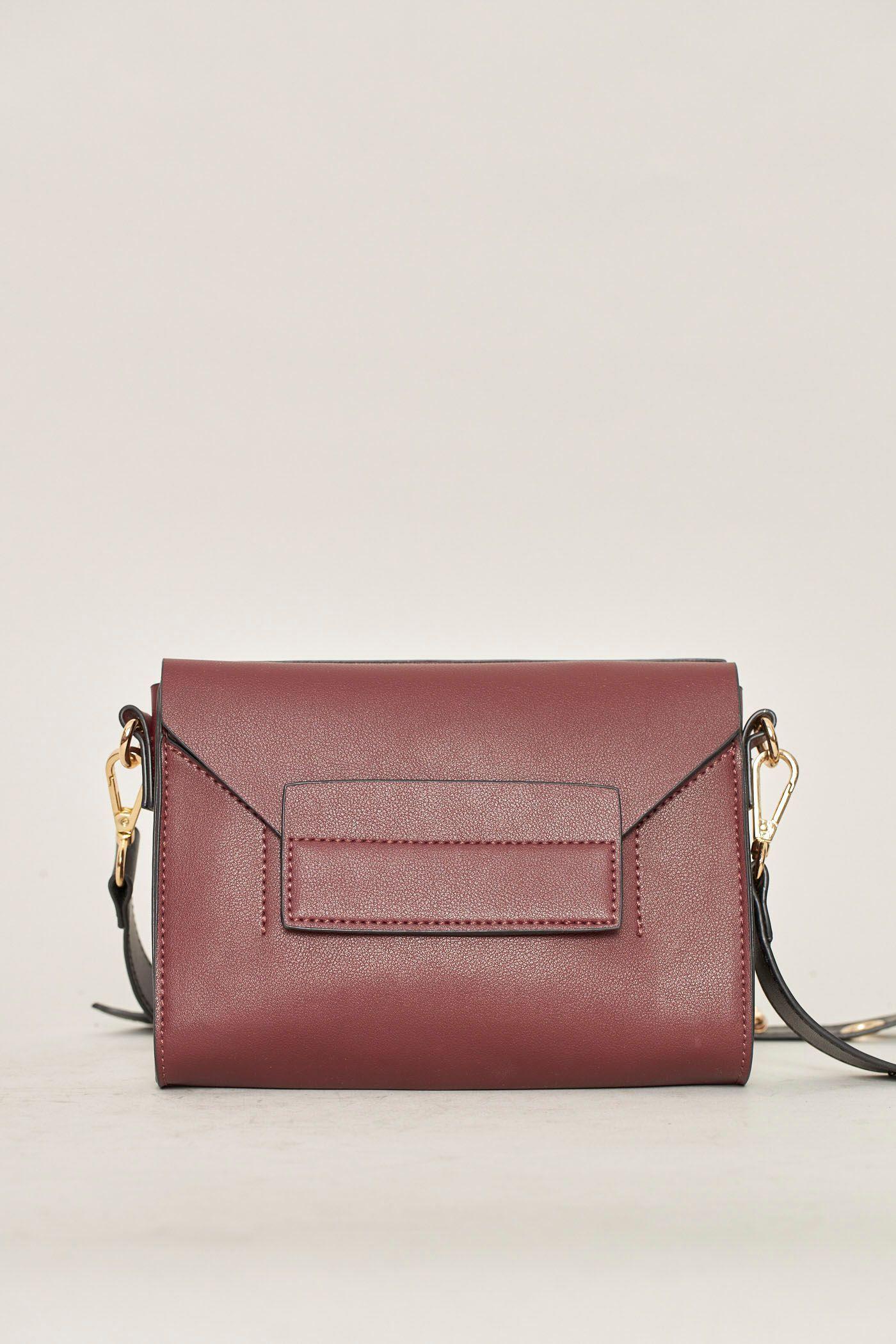 Cartera casual reciclado burdeo melie bianco talla S -0