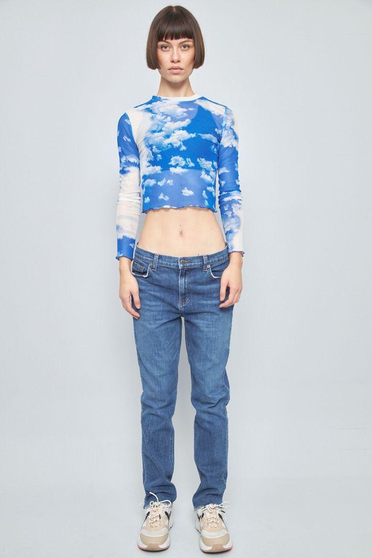 Jeans casual reciclado azul reformation talla L  -4