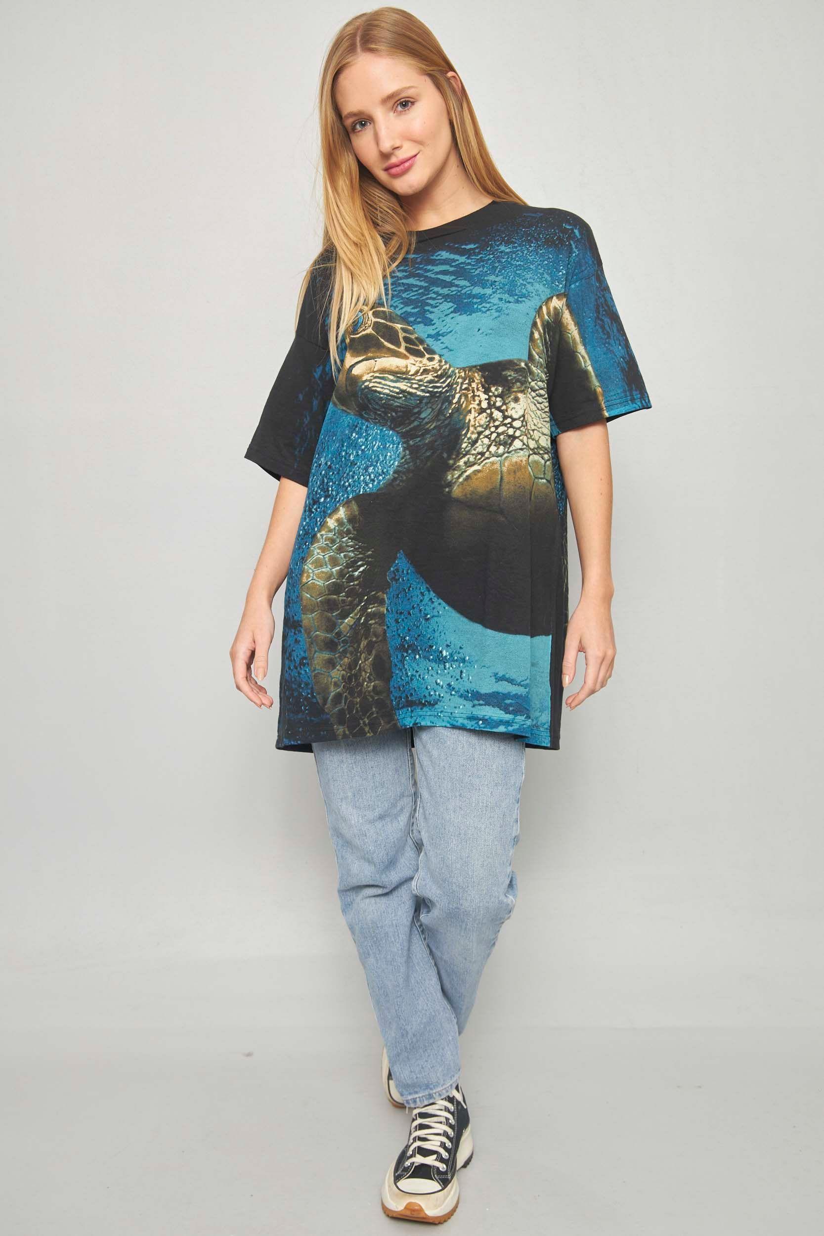Polera casual reciclado multicolor radical nature talla XL  -3