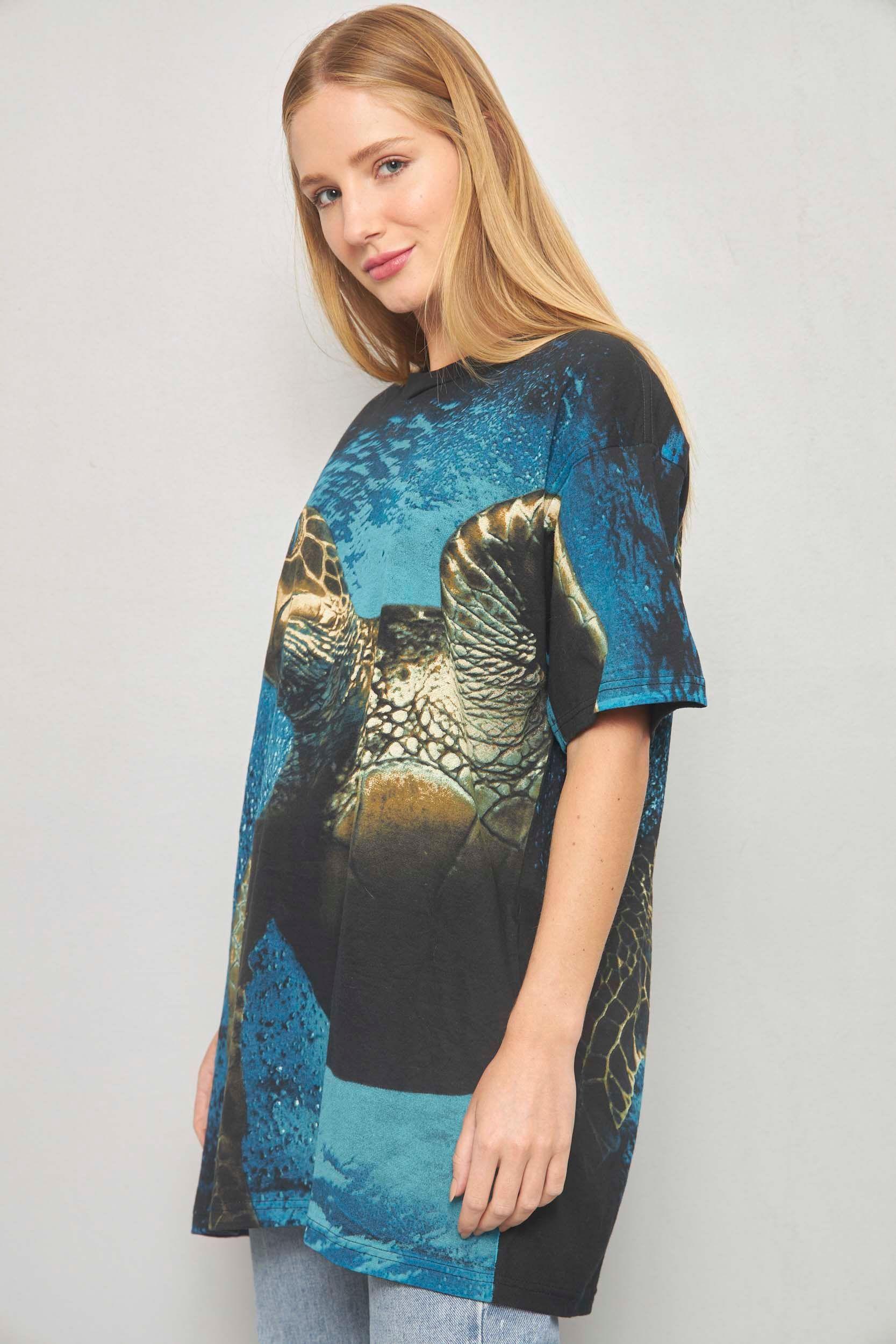 Polera casual reciclado multicolor radical nature talla XL  -1