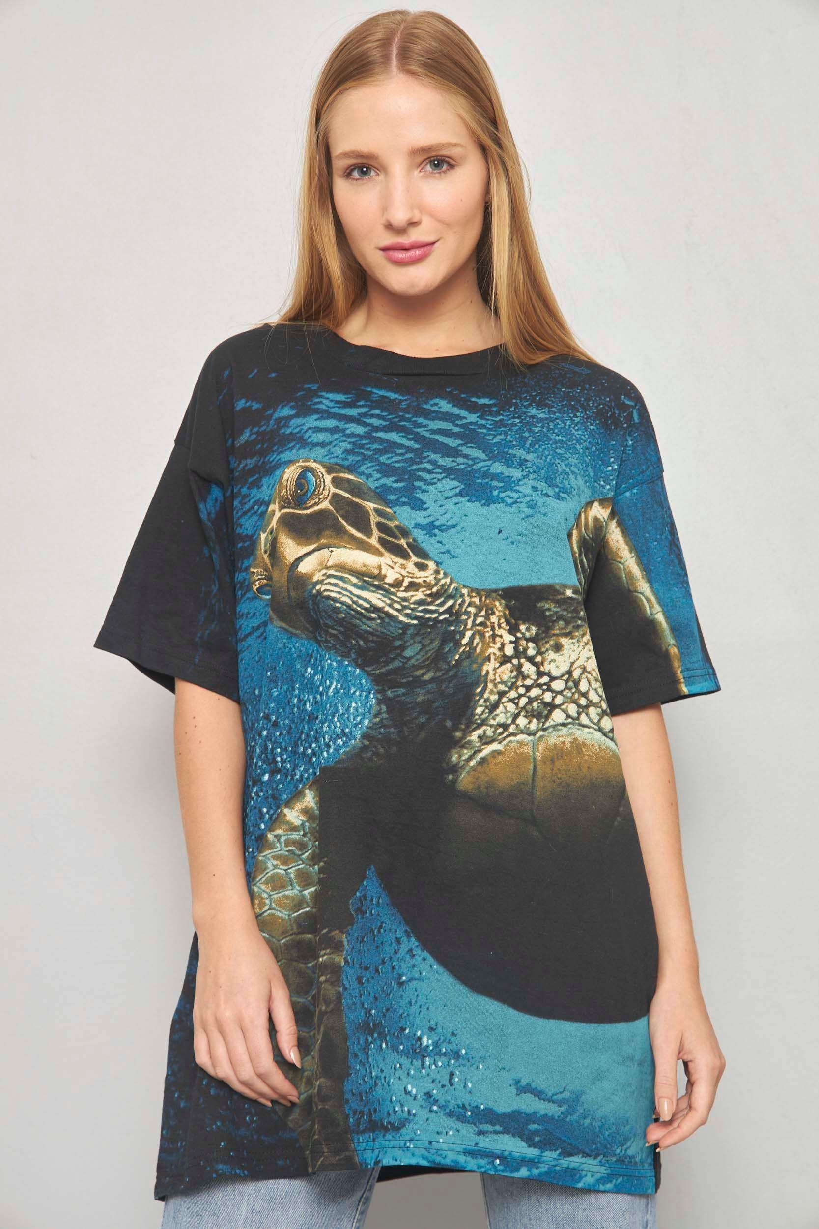 Polera casual reciclado multicolor radical nature talla XL  -0