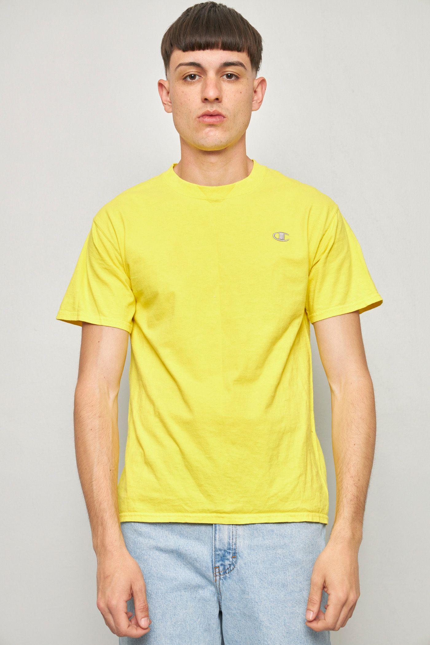 Polera casual reciclado amarillo champion talla M  -0